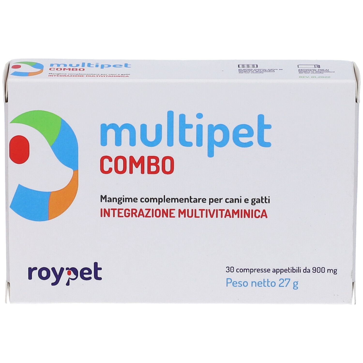 Multipet Combo Integratore Vitaminico Per Cani E Gatti 30 Compresse