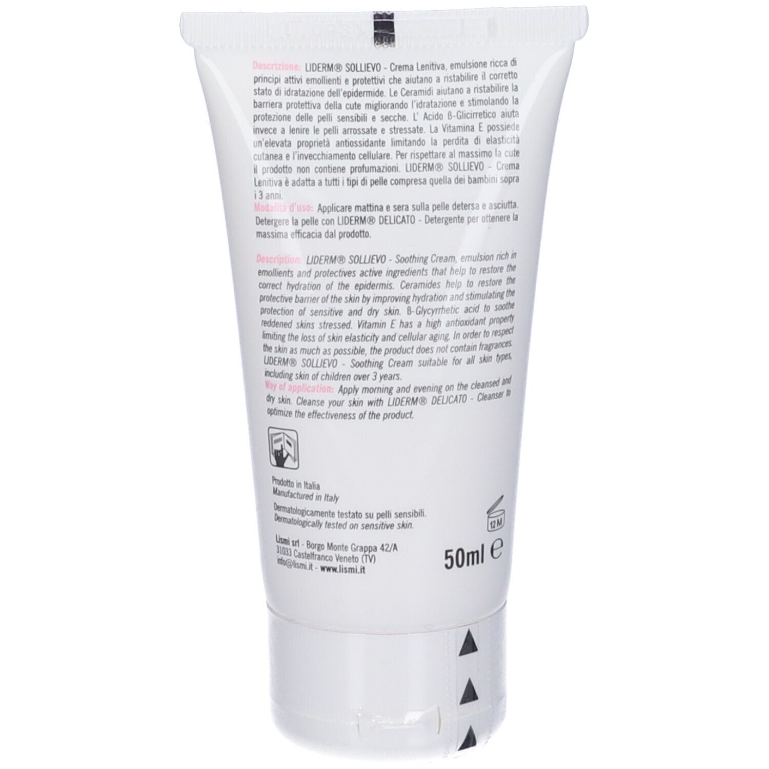 Lismi Liderm Sollevo Crema Lenitiva