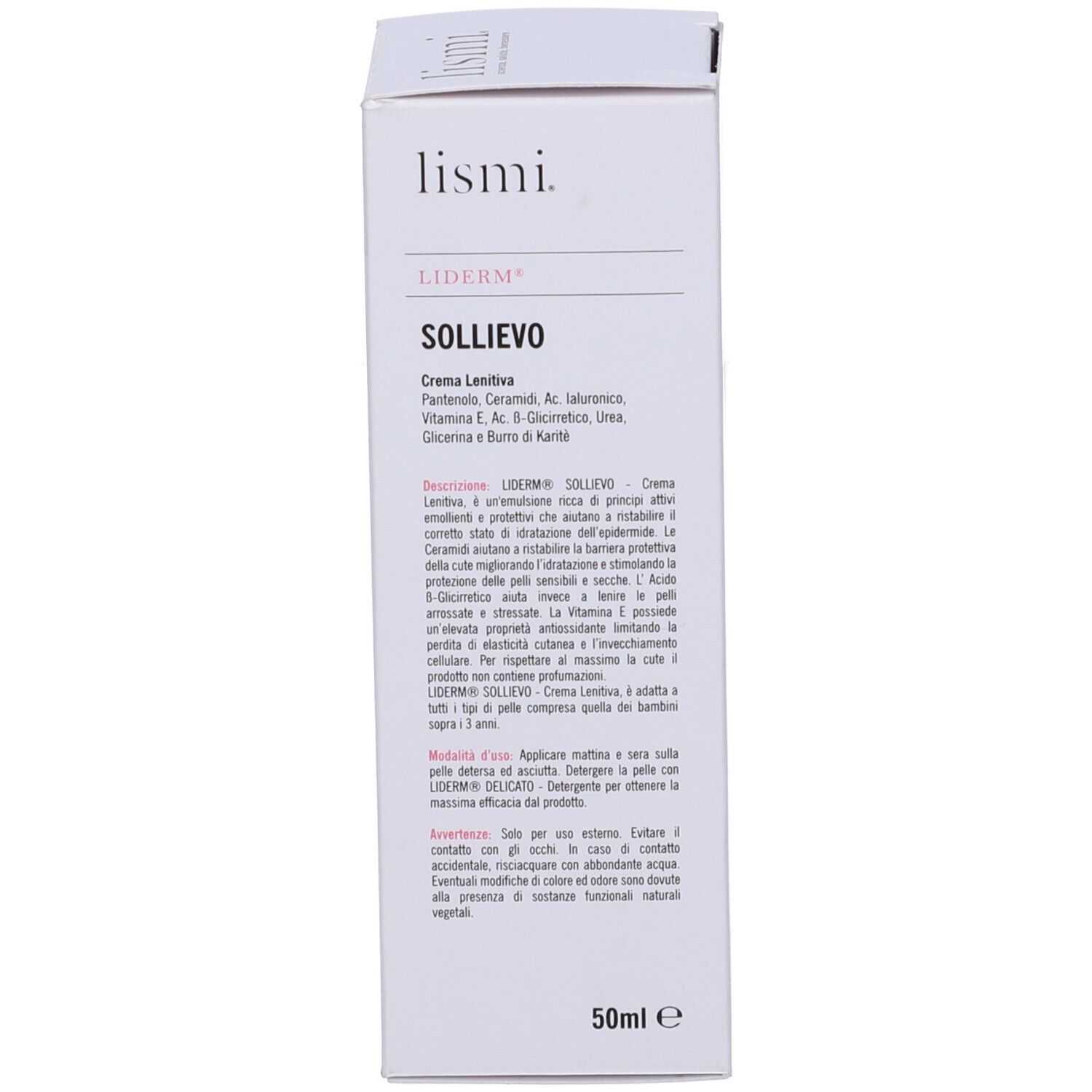 Lismi Liderm Sollevo Crema Lenitiva