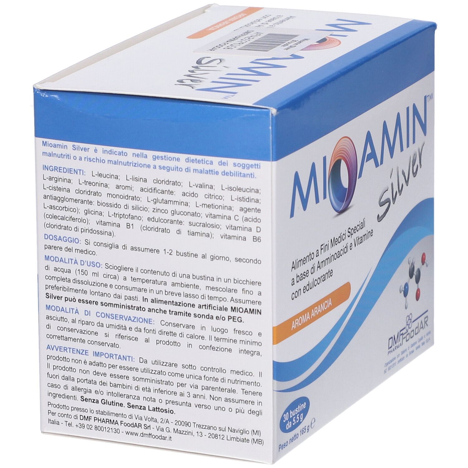 Mioamin Silver 30 Bustine 5,5 G Aroma Arancia
