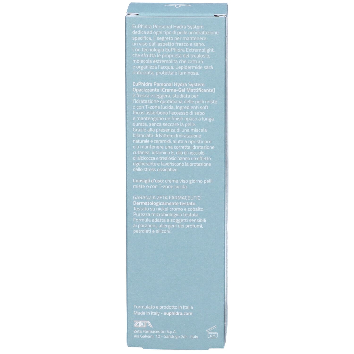 EuPhidra Opacizzante [crema Gel Mattificante]