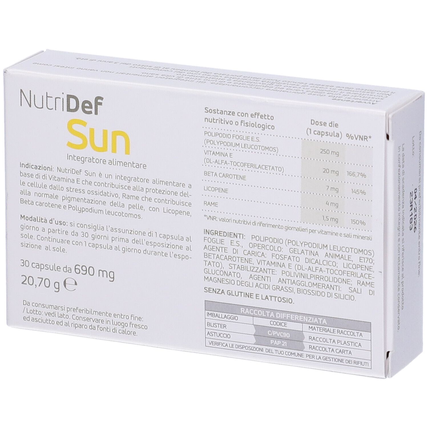 Nutridef Sun 30 Capsule