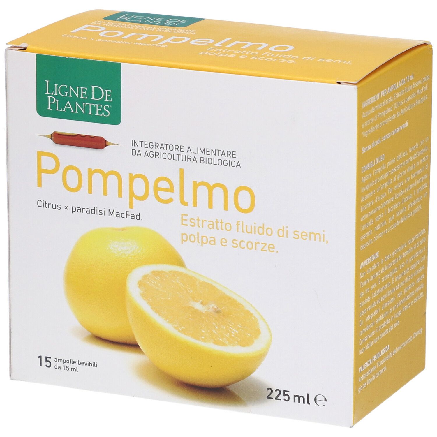 Pompelmo Estratto Bio 15 Ampolle Bevibili 15 Ml
