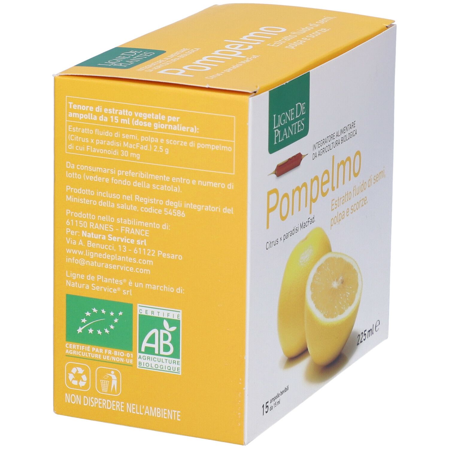 Pompelmo Estratto Bio 15 Ampolle Bevibili 15 Ml