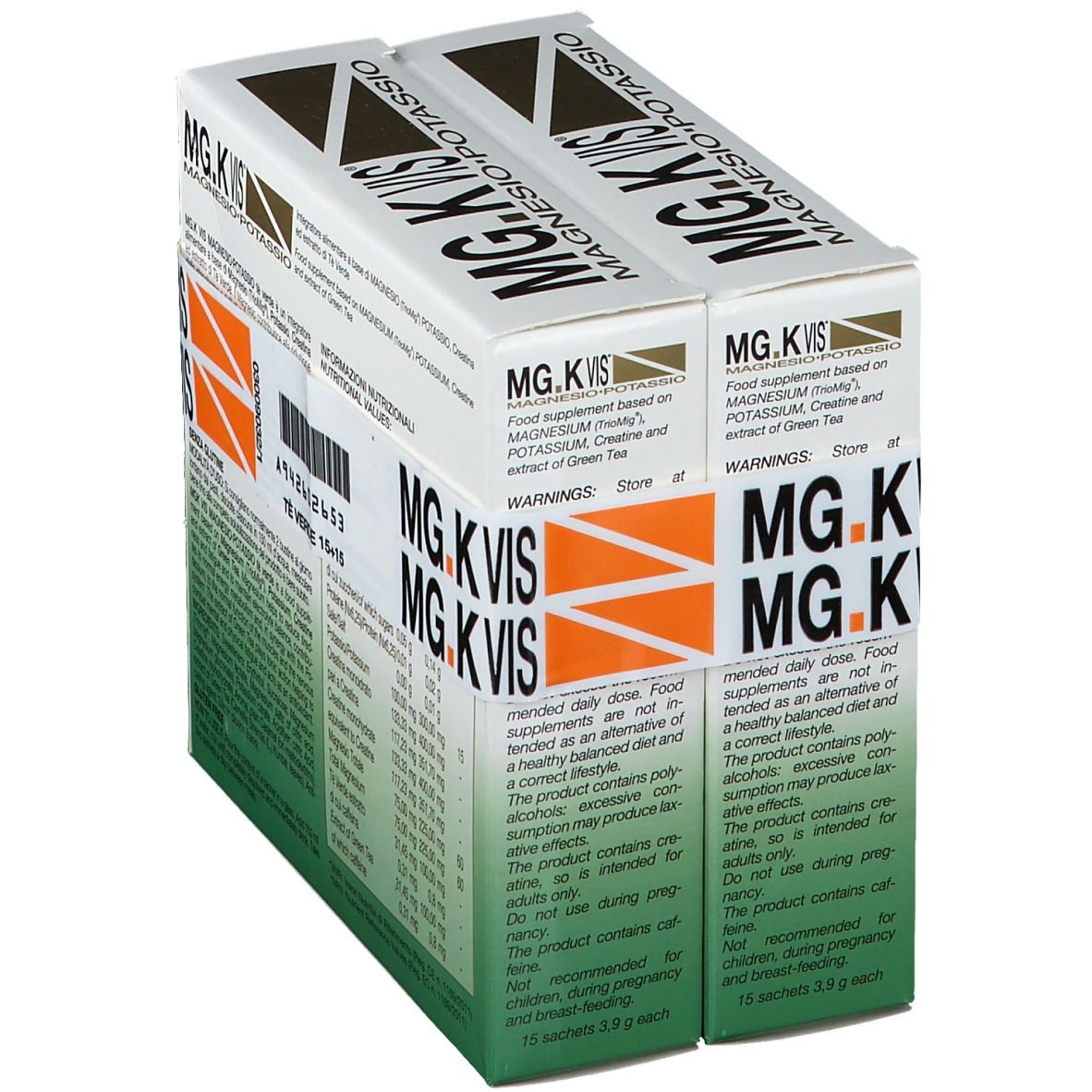 POOL PHARMA MG.K  VIS® Magnesio e Potassio 15+15 Bustine Tè Verde