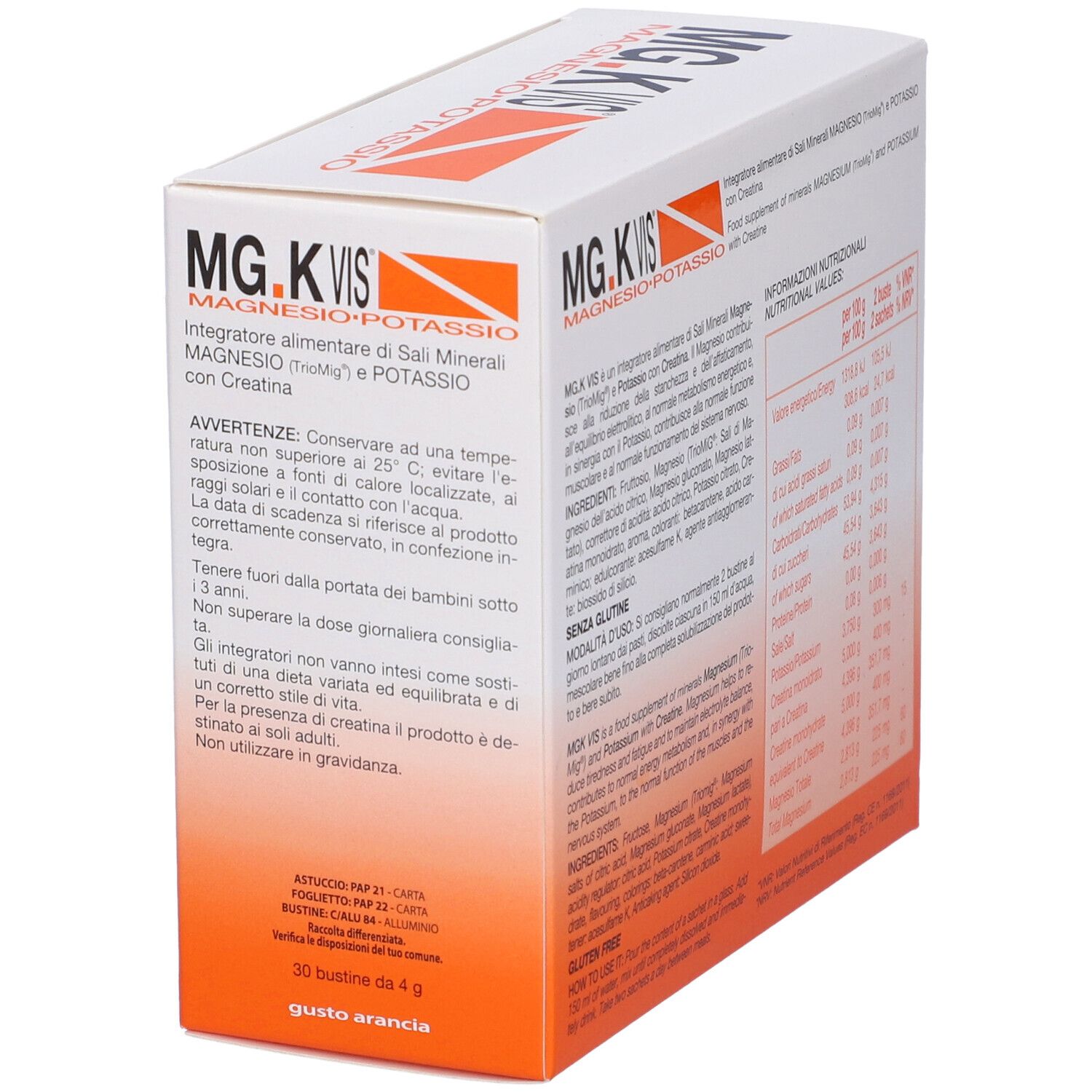 Life 120 Magnesio E Potassio Integratore di Sali Minerali 30 Bustine