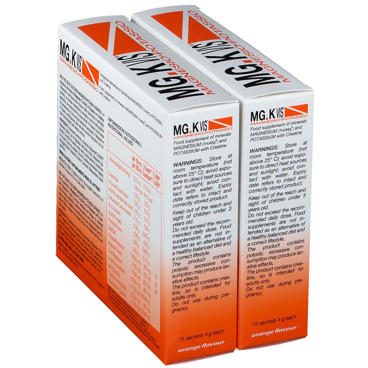 POOL PHARMA MG.K VIS® Magnesio e Potassio Orange Zero Zuccheri 15+15 Bustine
