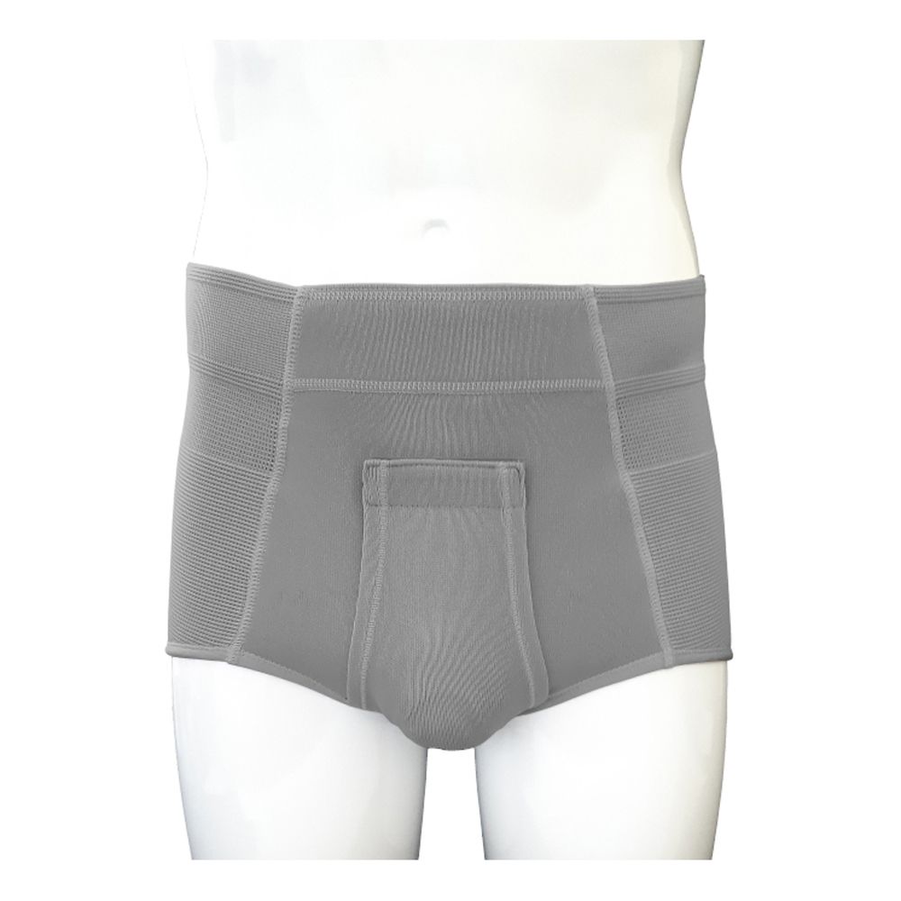 Orione 316 Cintoslip Erniario Uomo Alto Aperto Con Pelotte Grigio Misura 6