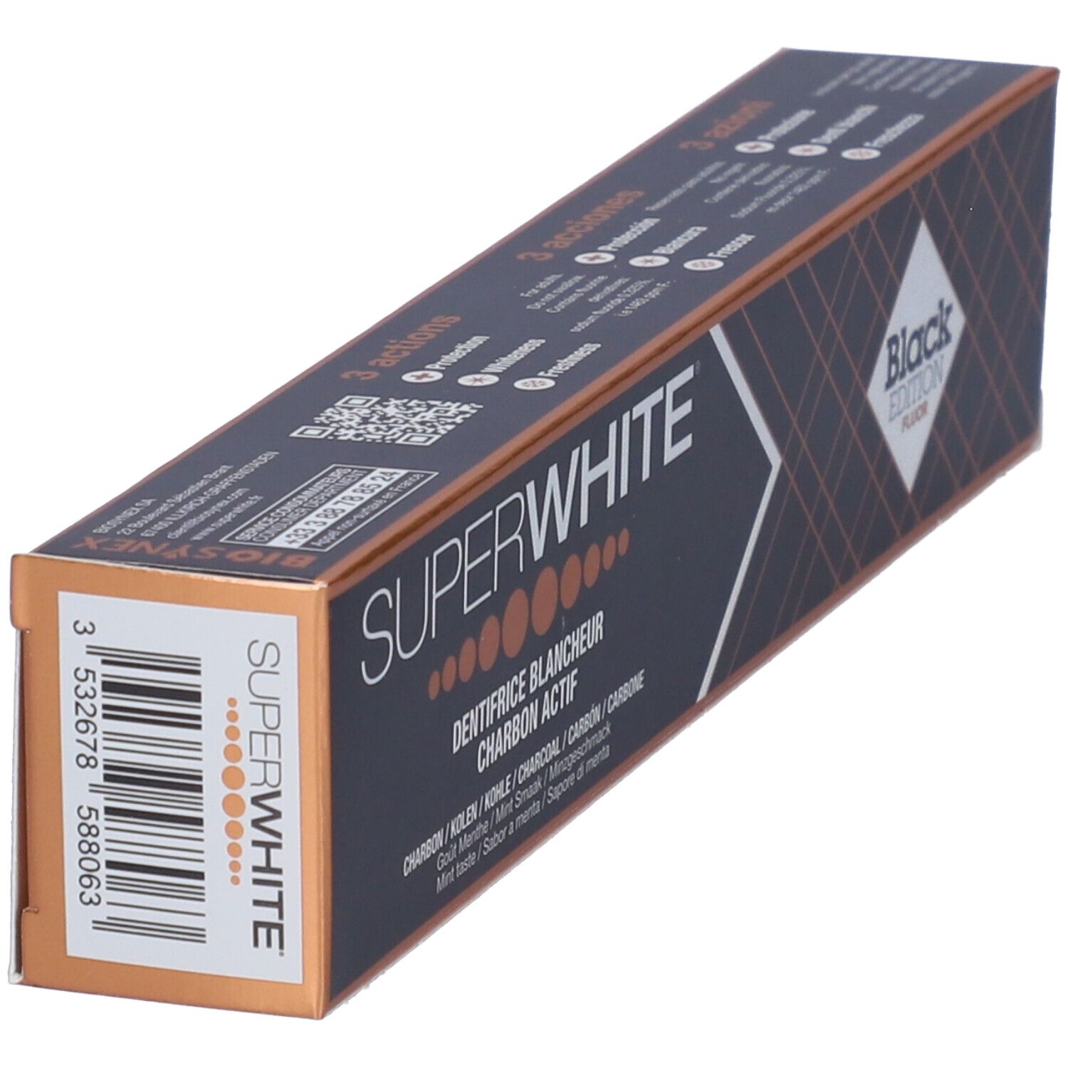 Superwhite Dentifricio Carbone Black Edition 75ml