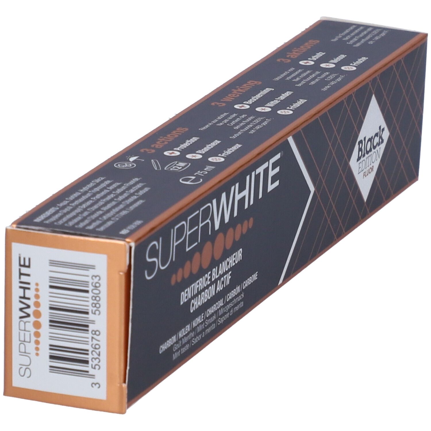 Superwhite Dentifricio Carbone Black Edition 75ml