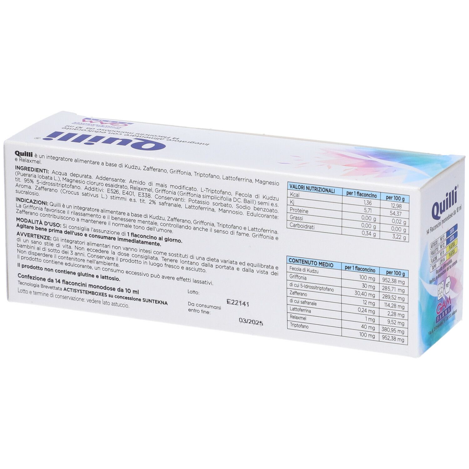 Quilli 14 Flaconcini Monodose Da 10 Ml