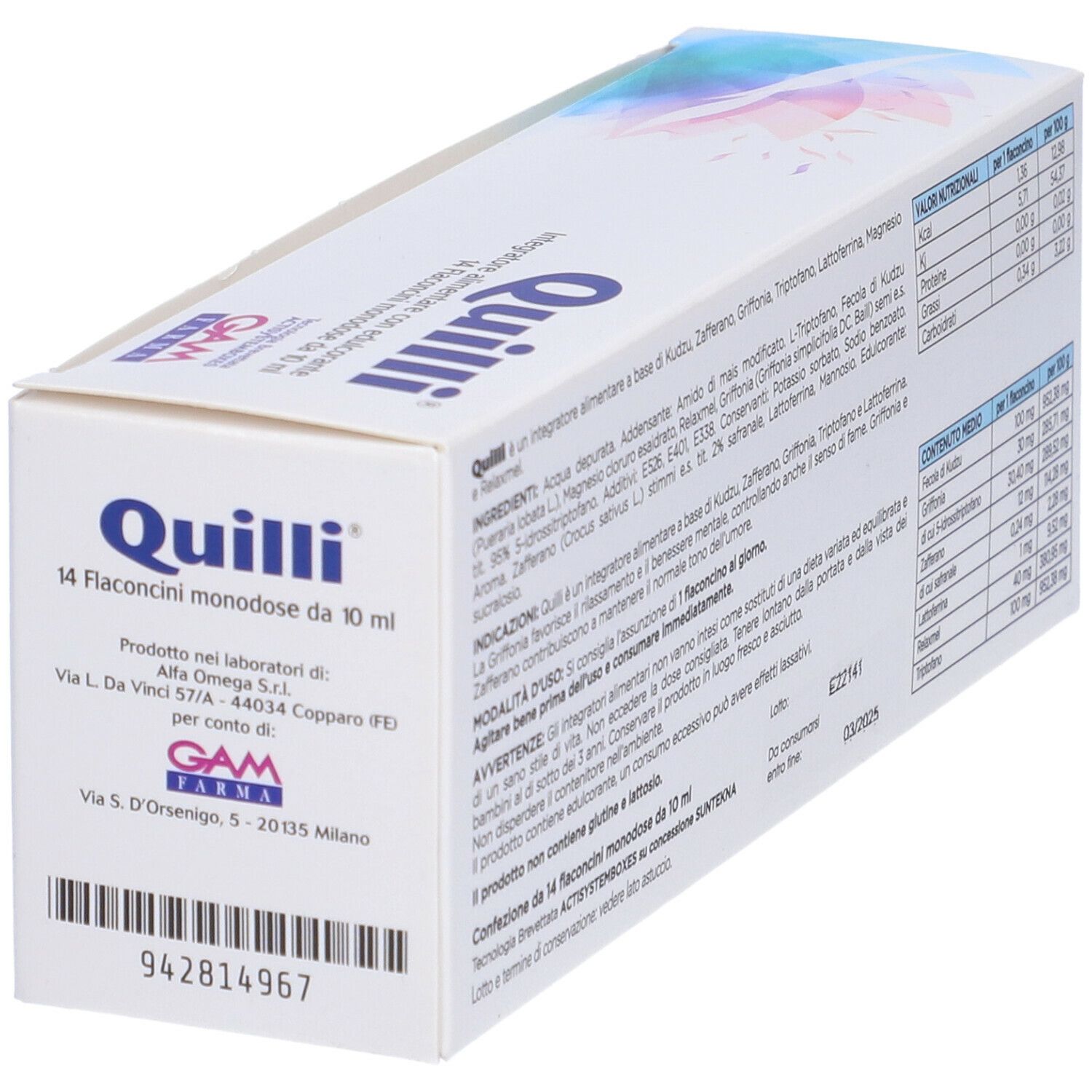 Quilli 14 Flaconcini Monodose Da 10 Ml