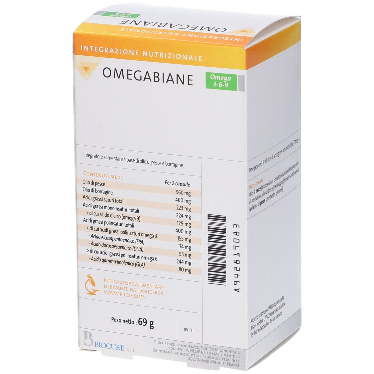 Biocure Omegabiane 3-6-9 Capsule