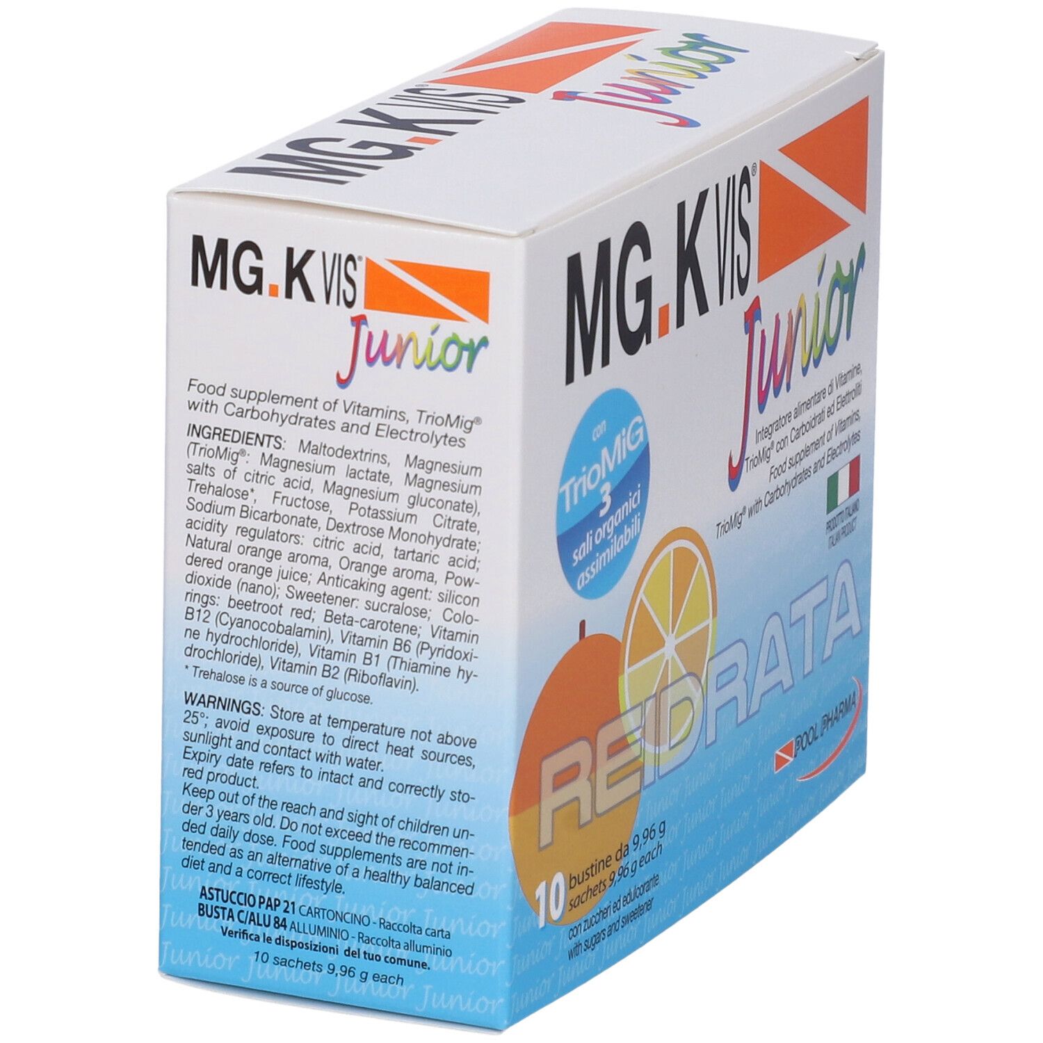 MG.K Vis Reidratante Junior Bustine