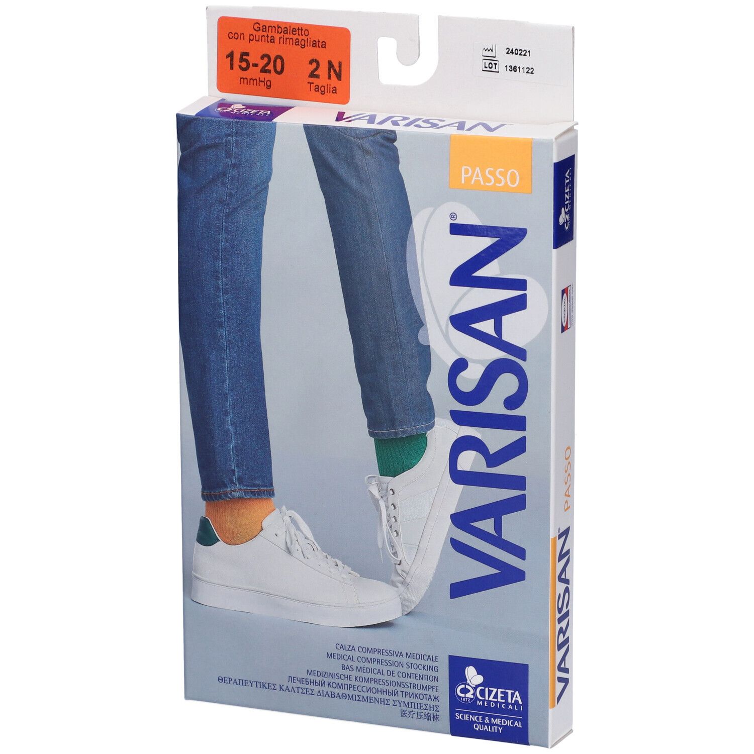 Varisan Passo 15-20 Mmhg Gambaletto Ad Pc Nero Normale 2