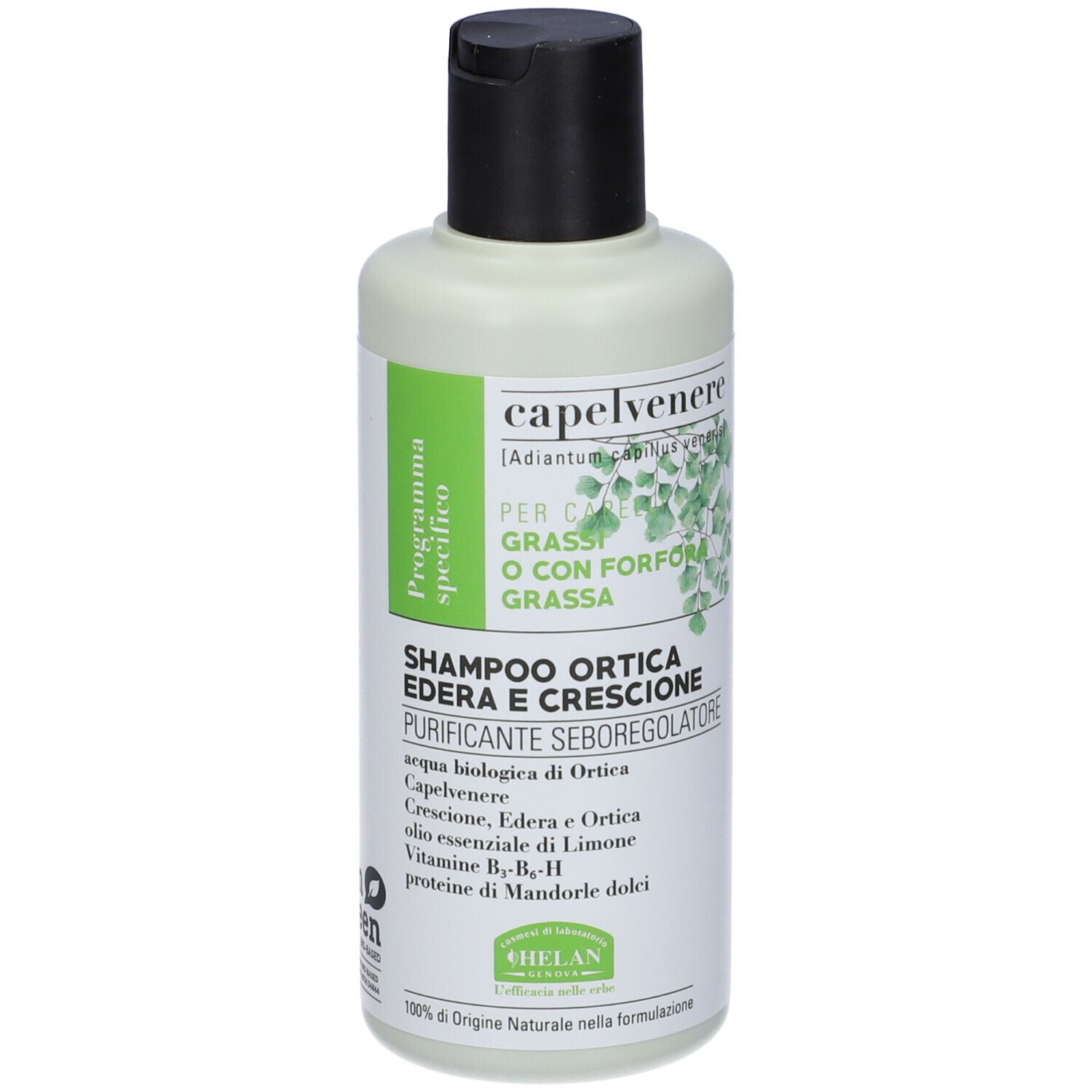 Capelvenere Bioshampoo Ortica Edera E Crescione 200 Ml