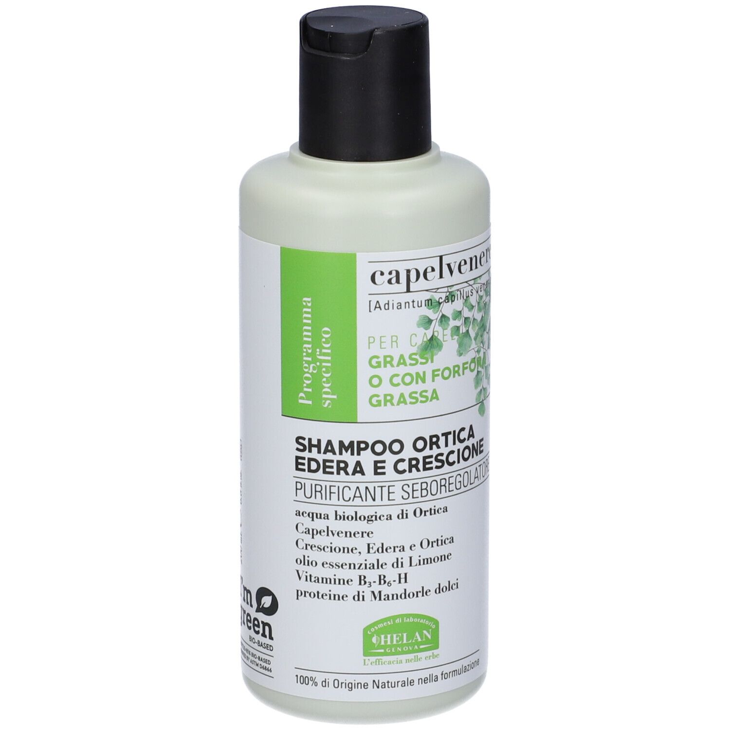 Capelvenere Bioshampoo Ortica Edera E Crescione 200 Ml