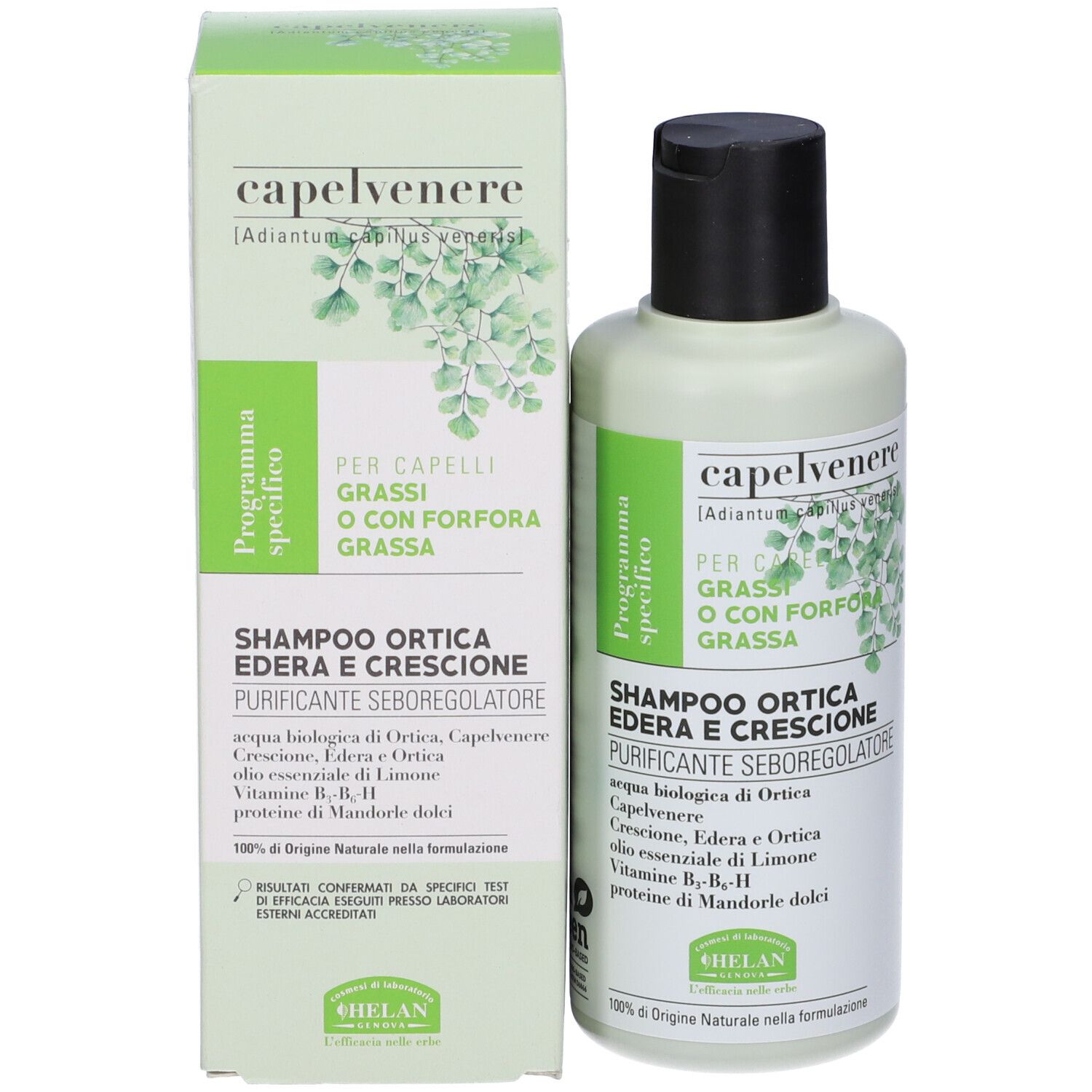 Capelvenere Bioshampoo Ortica Edera E Crescione 200 Ml