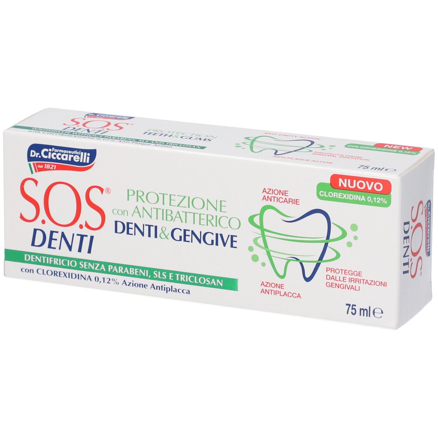 Sos Denti Antiplacca Dentifricio