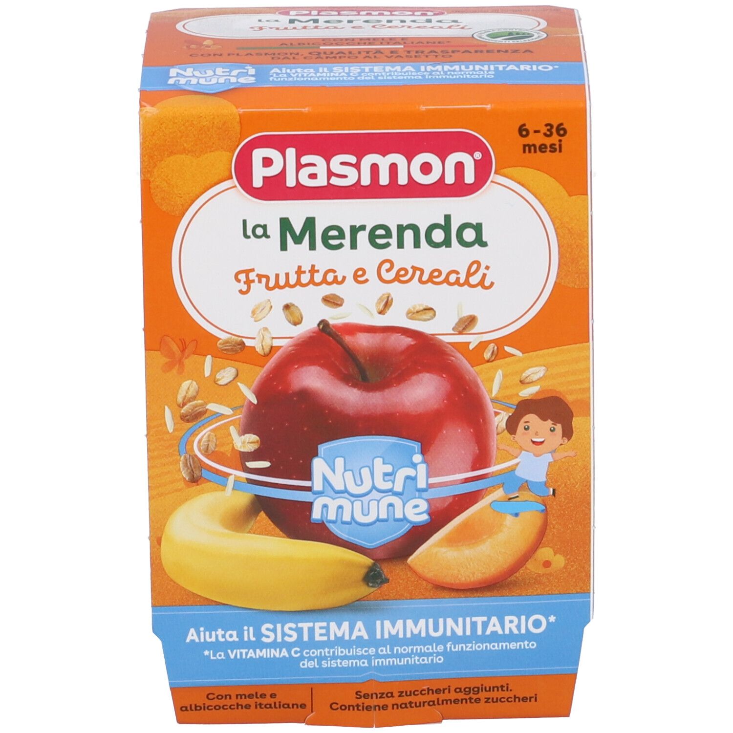 Plasmon La Merenda Dei Bambini Merende Frutta Cereali Asettico