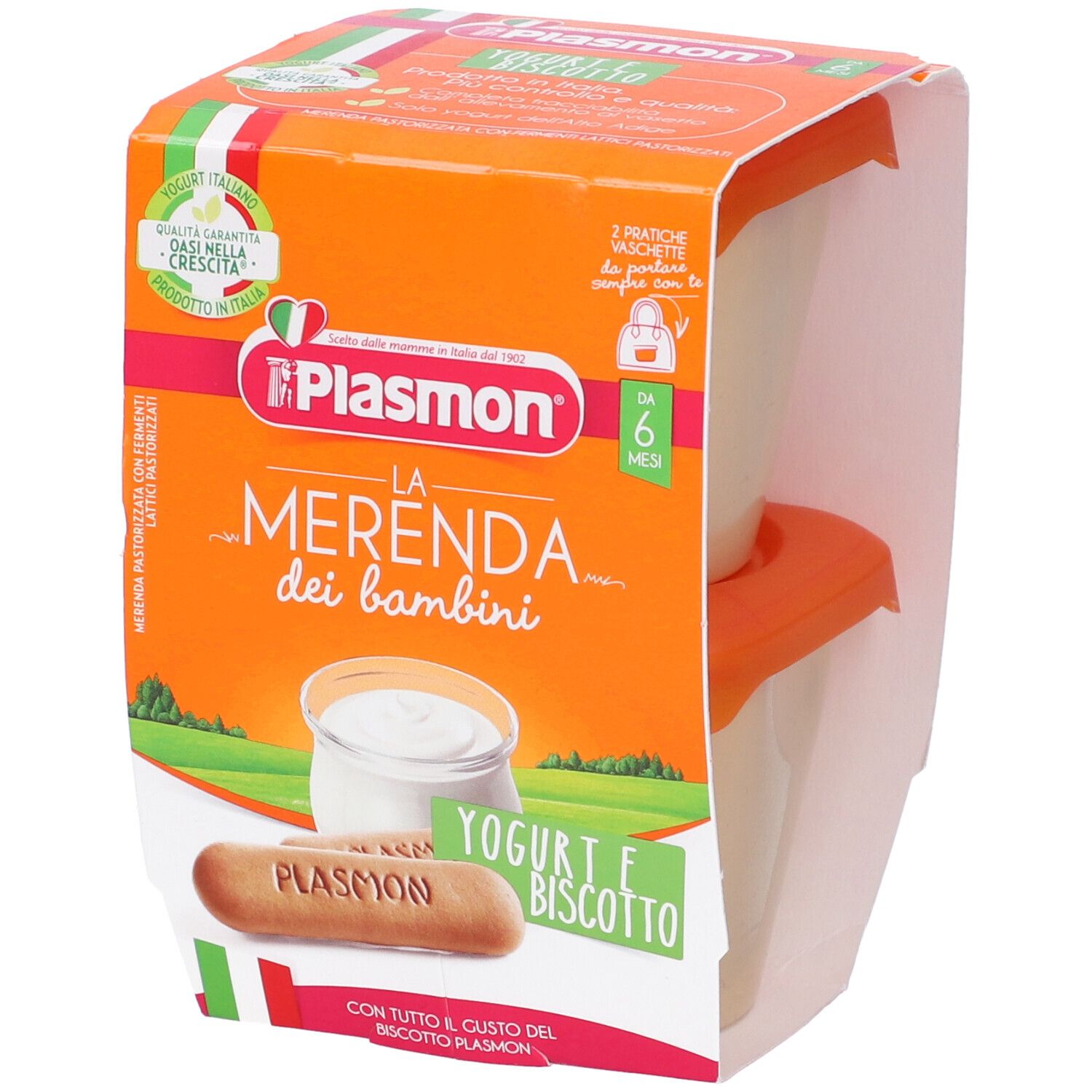 Plasmon La Merenda dei Bambini Yogurt e Biscotto 2x120 g