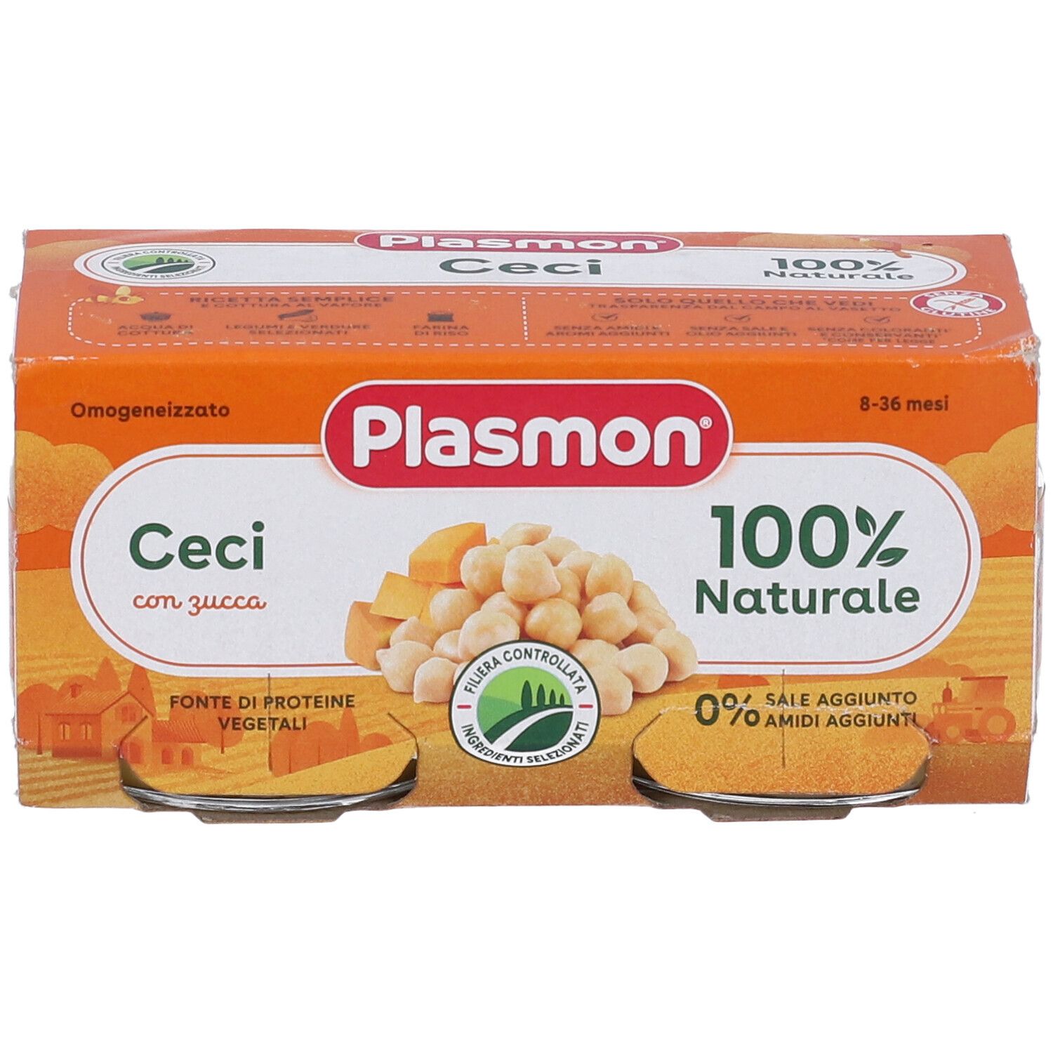 Plasmon Omog Ceci/Zucca 2X80G 2x80 g