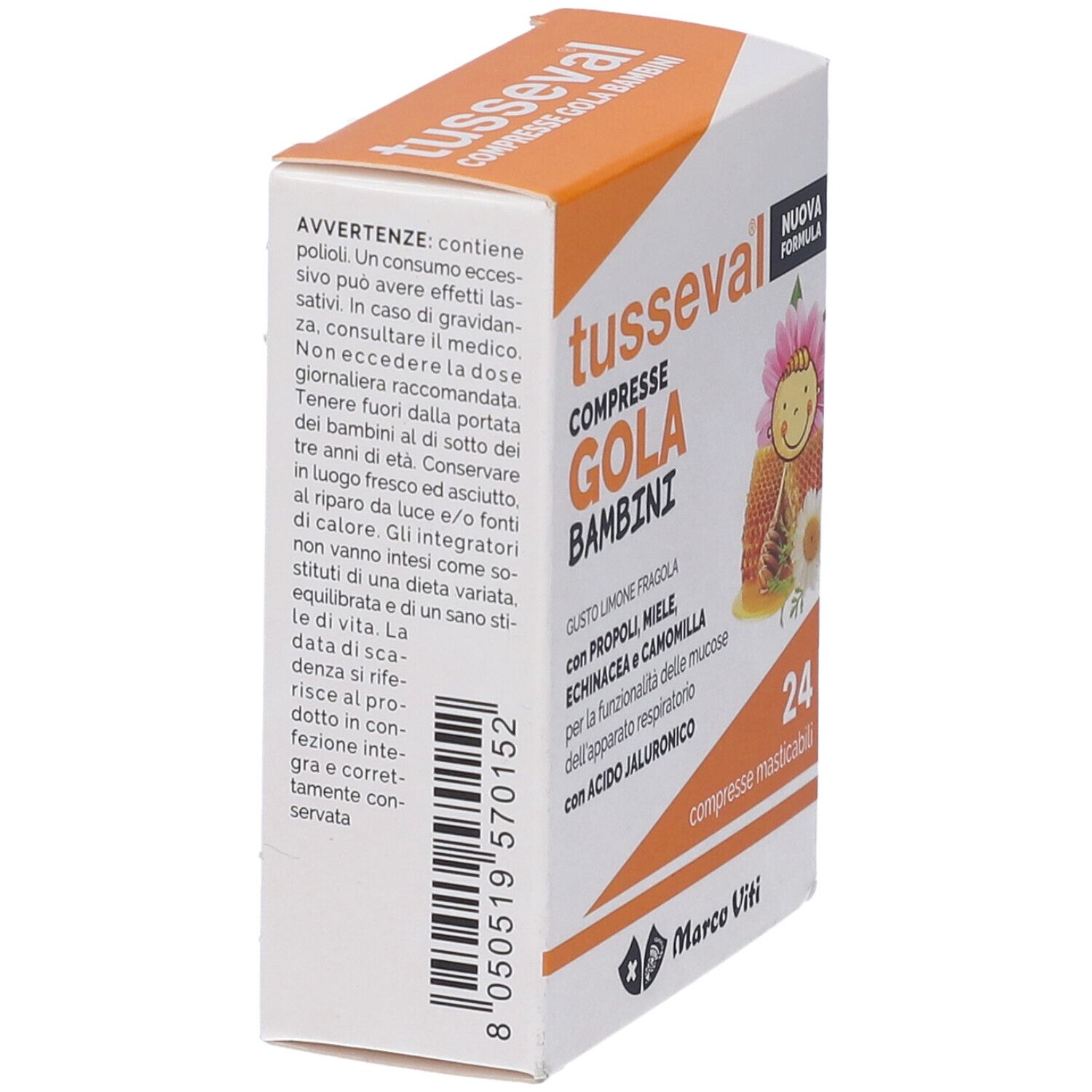 Tusseval Gola Bambini 24 Compresse