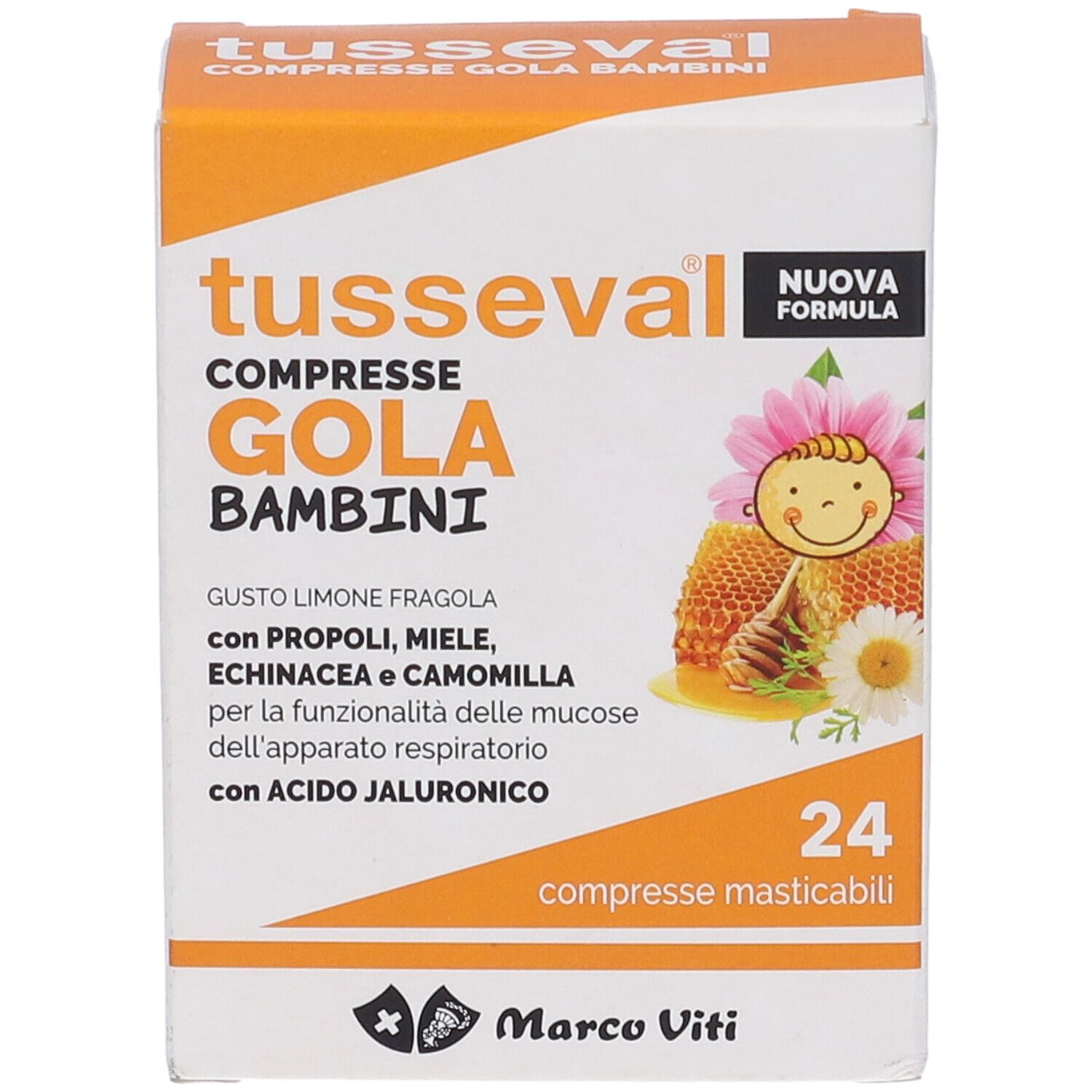 Tusseval Gola Bambini 24 Compresse