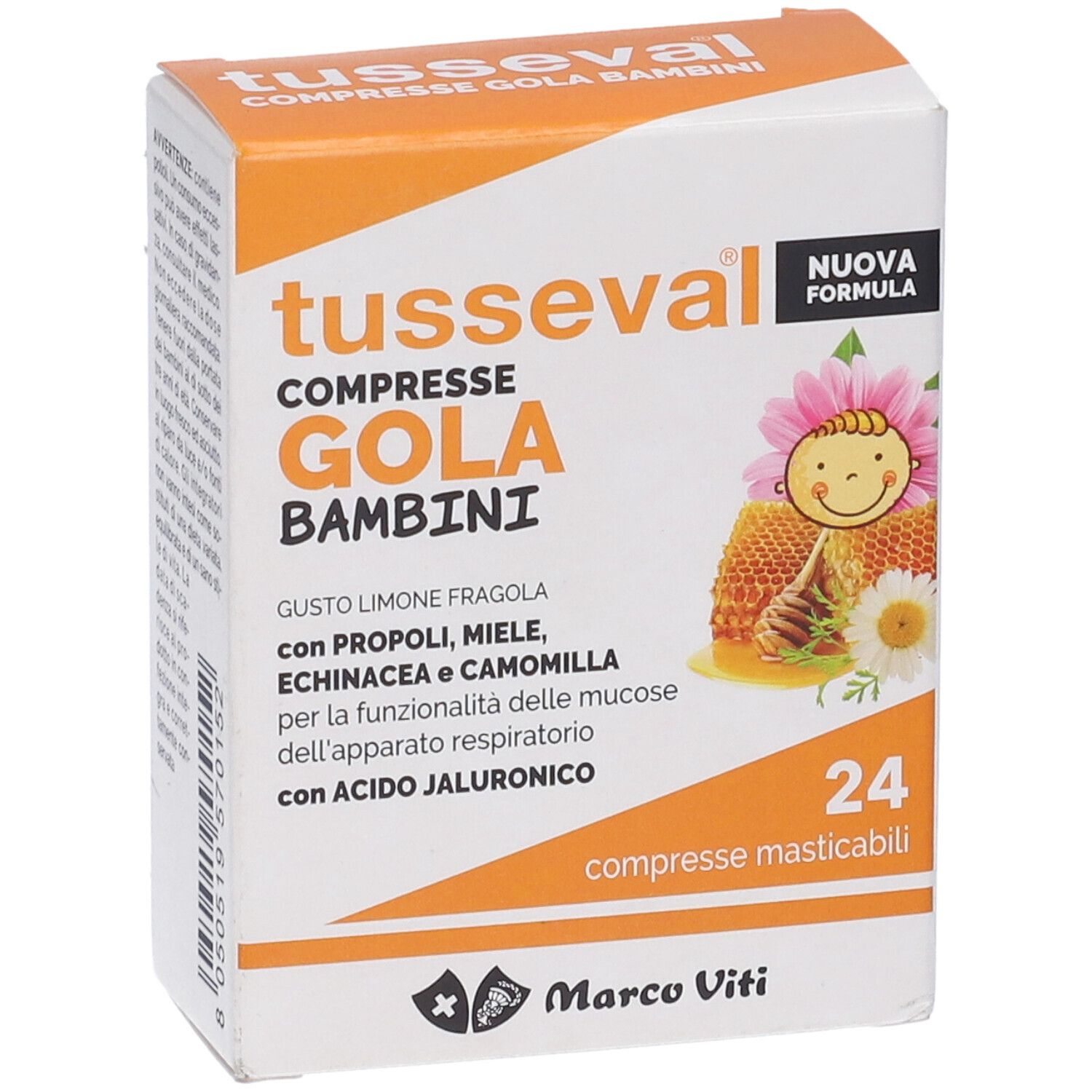 Tusseval Gola Bambini 24 Compresse