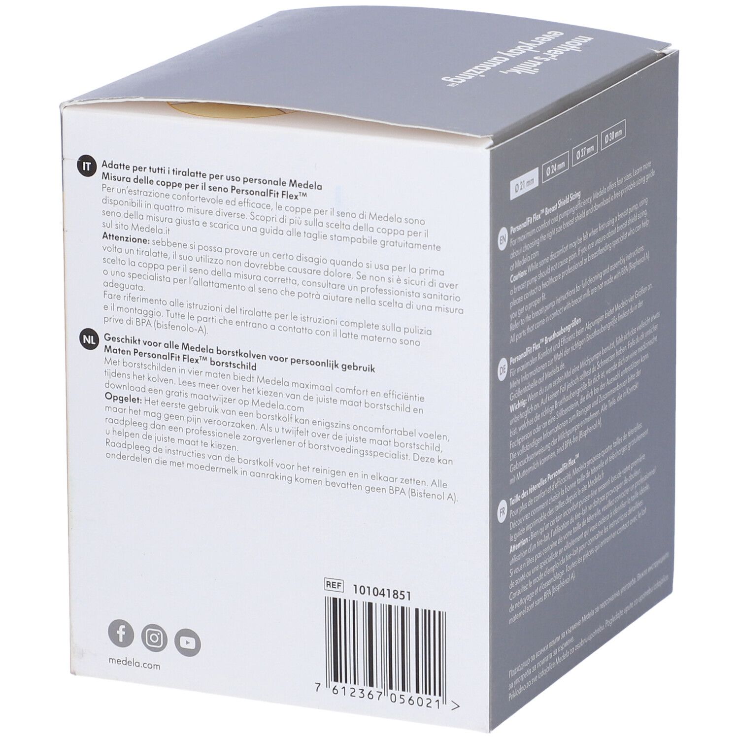 PersonalFit Flex® 2 Coppe Per il Seno 21mm Ricambi