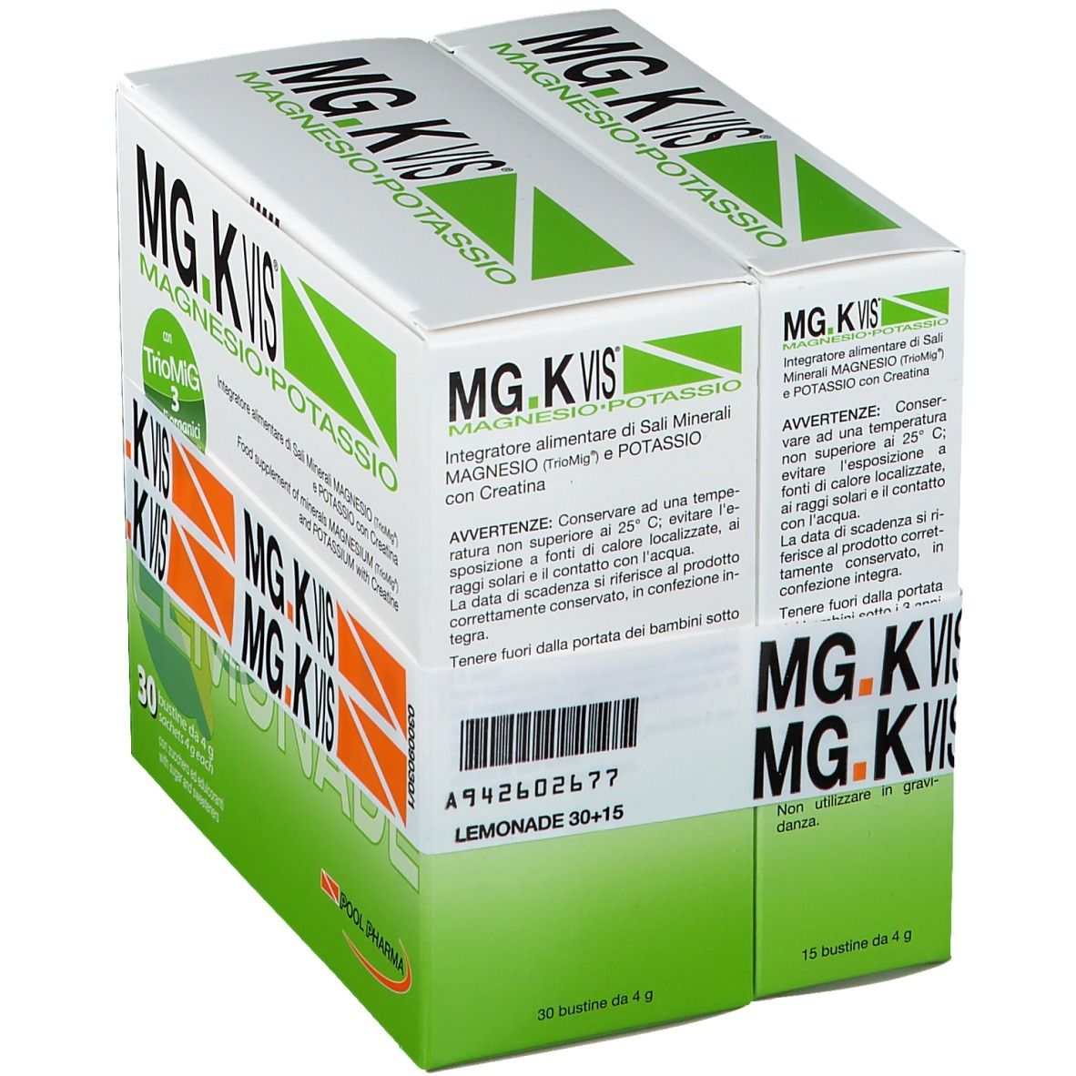 POOL PHARMA MG.K VIS® Lemonade 30+15 Bustine