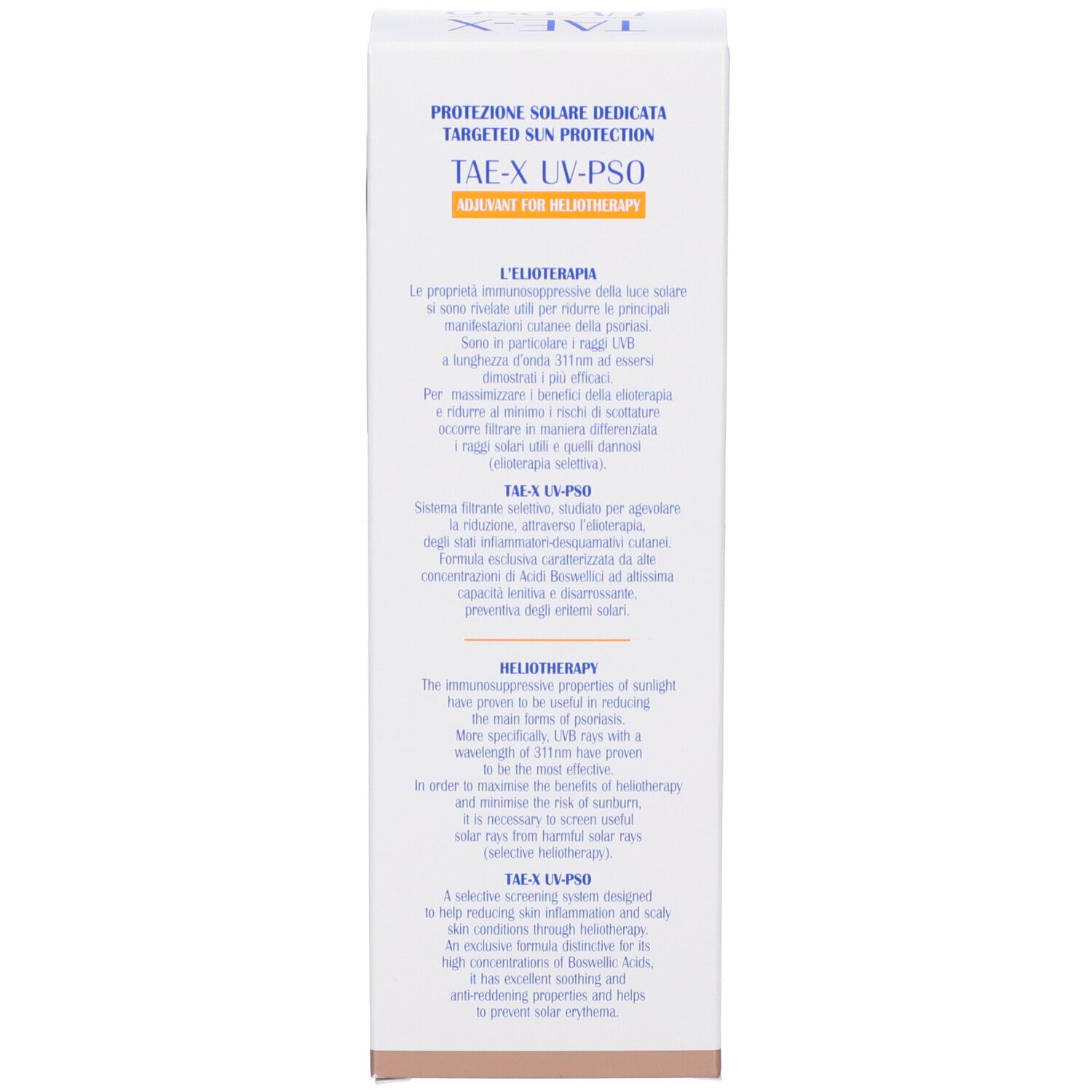 Biogena Labs TAE-X UV-PSO Crema Solare