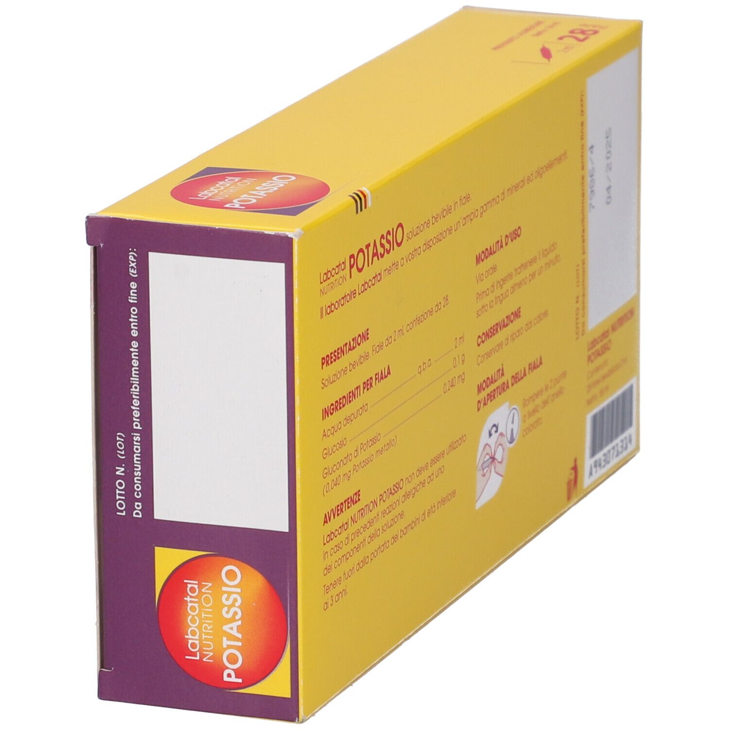 Labcatal Nutrition Potassio 28 Fiale Da 2 Ml