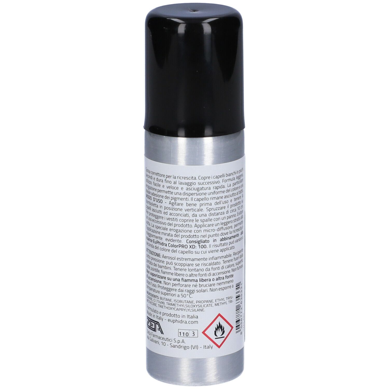 Euphidra Colorpro Xd Ritocco Spray Nero