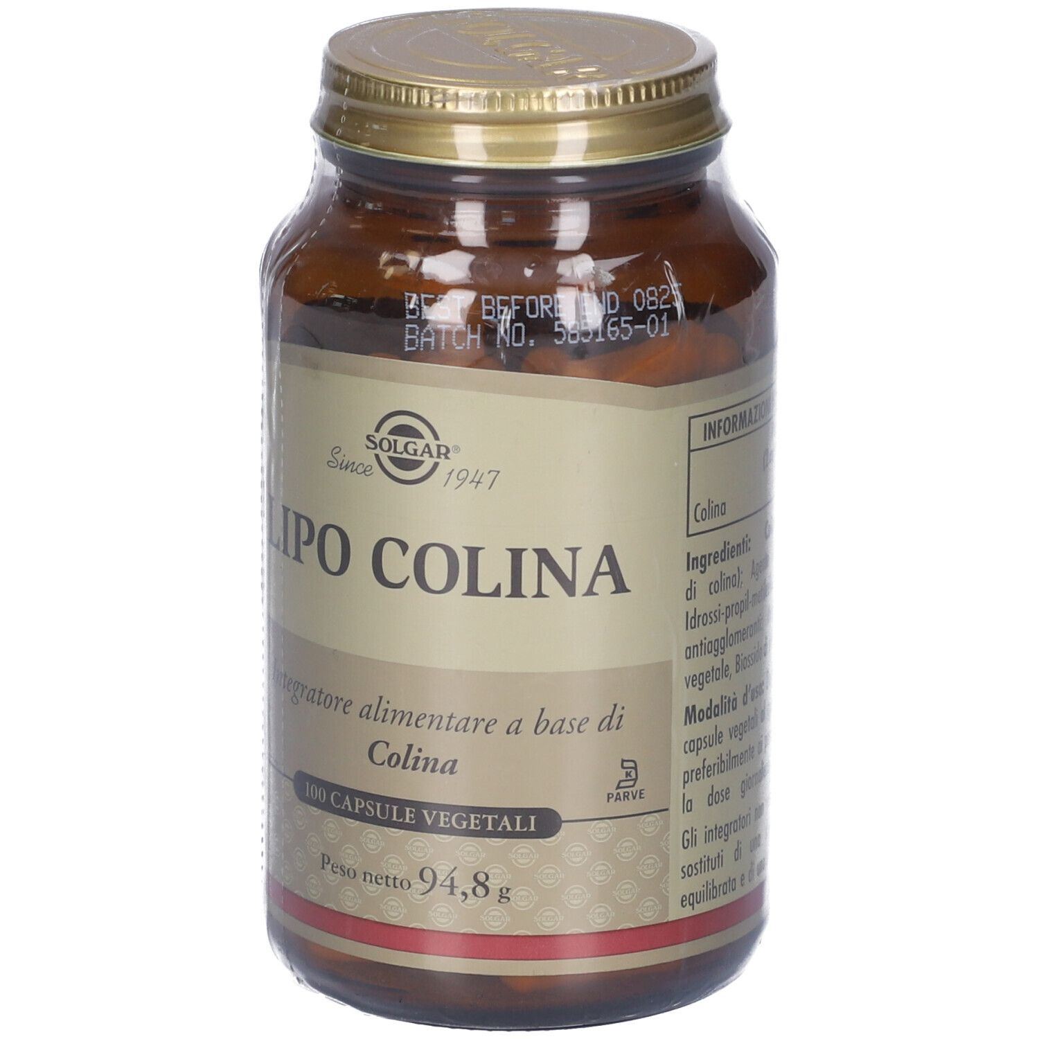 LIPO COLINA 100CPS VEGETALI