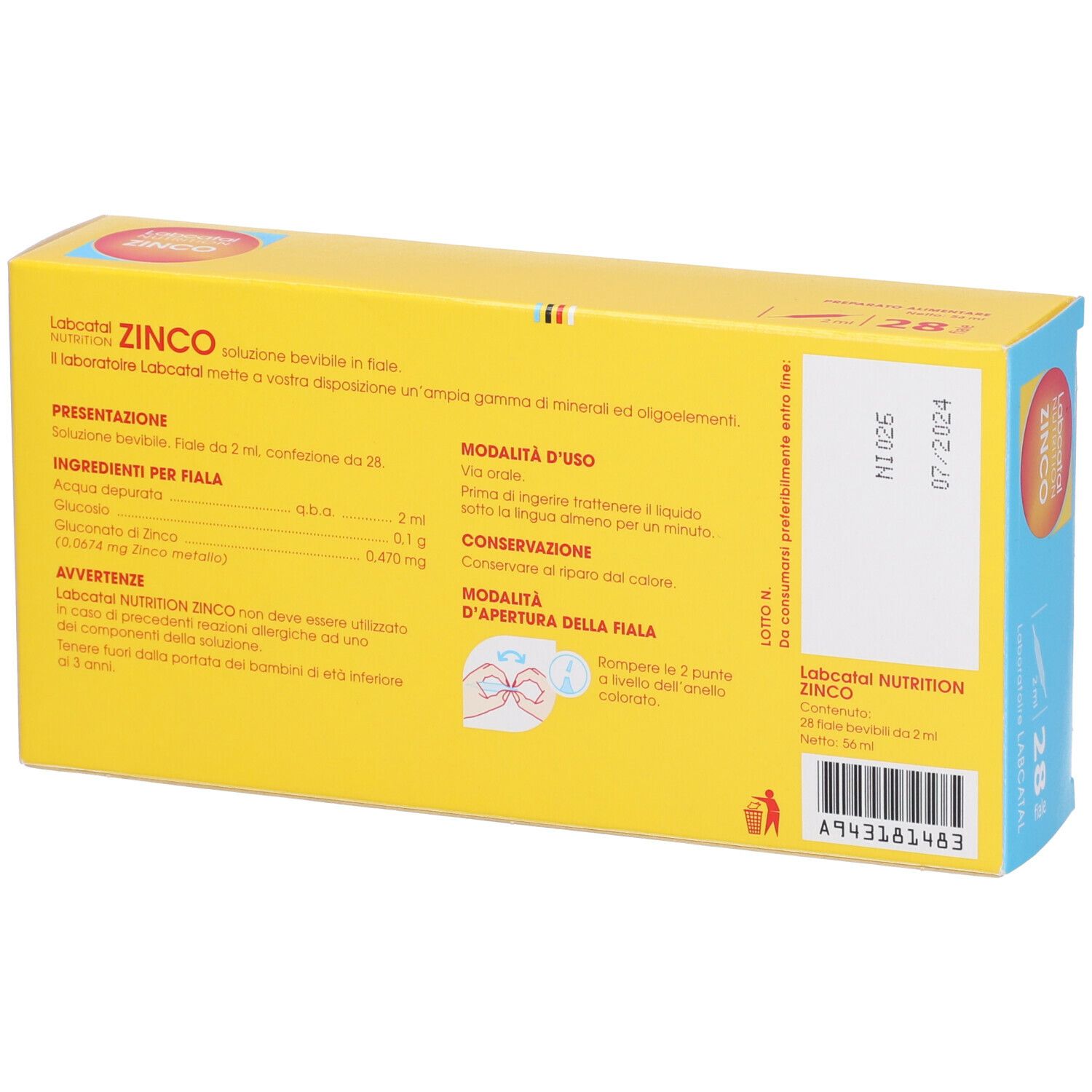 Labcatal Nutrition Zinco