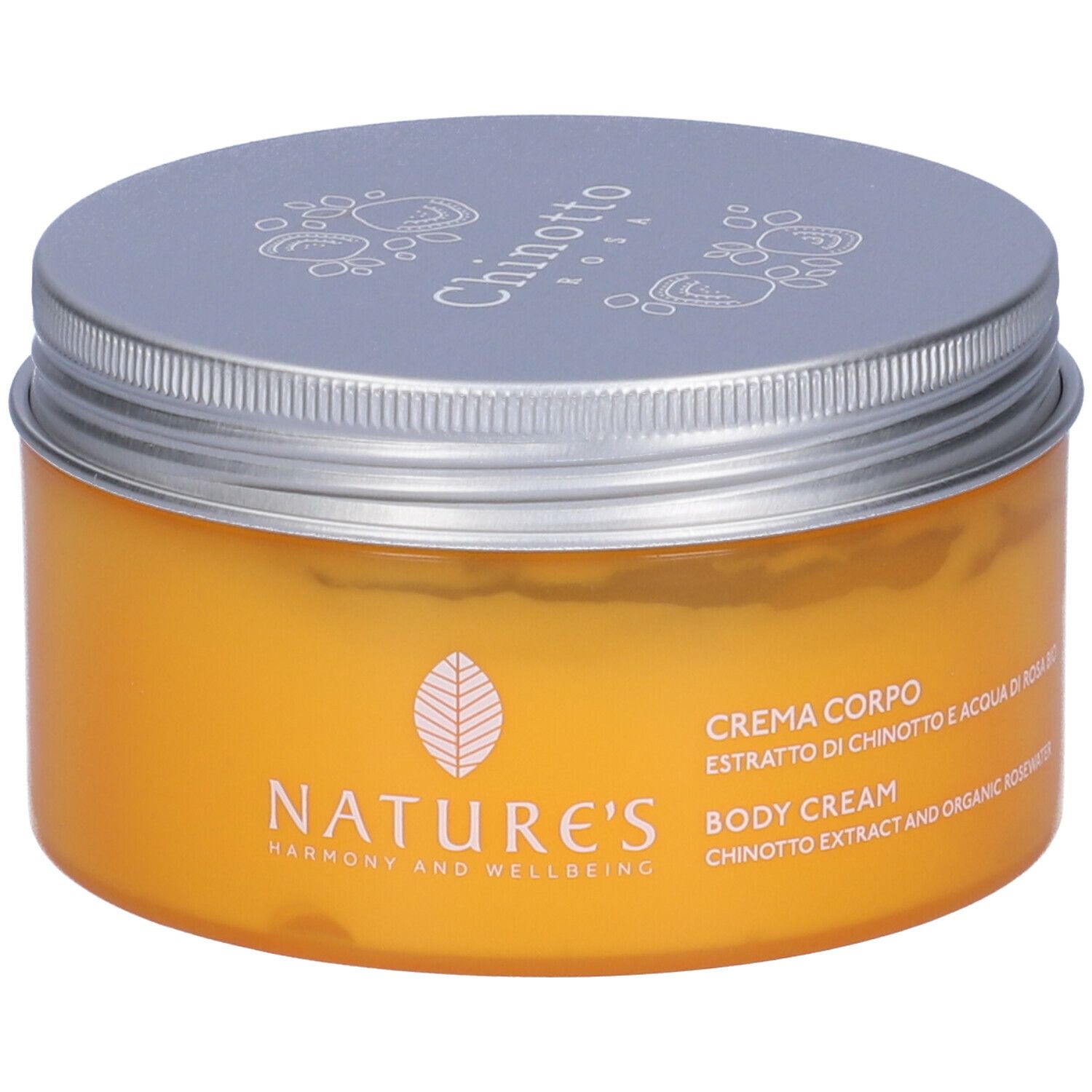 NATURE'S Chinotto Rosa Crema Corpo Estratto di chinotto e acqua di rosa bio