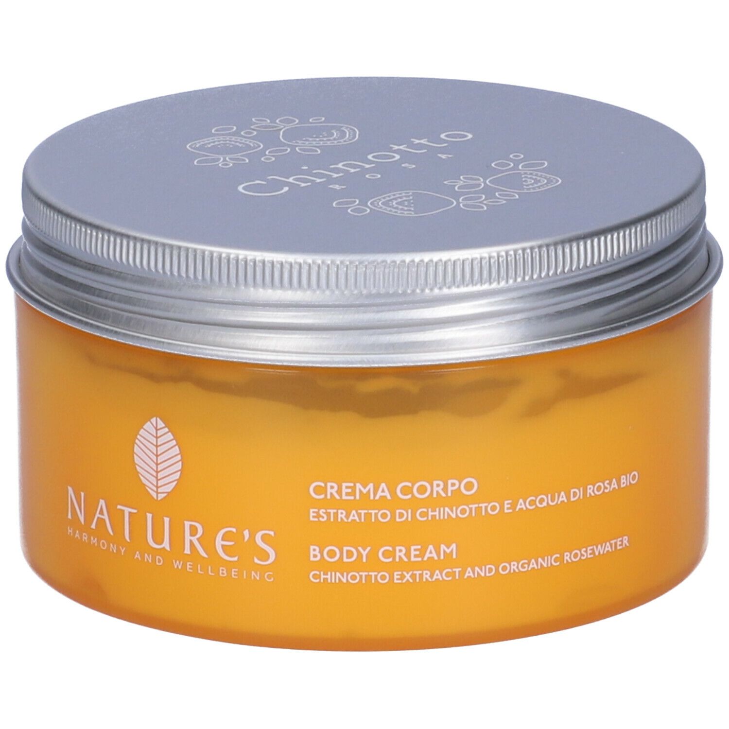 NATURE'S Chinotto Rosa Crema Corpo Estratto di chinotto e acqua di rosa bio