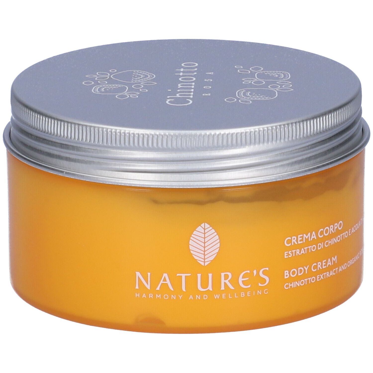 NATURE'S Chinotto Rosa Crema Corpo Estratto di chinotto e acqua di rosa bio