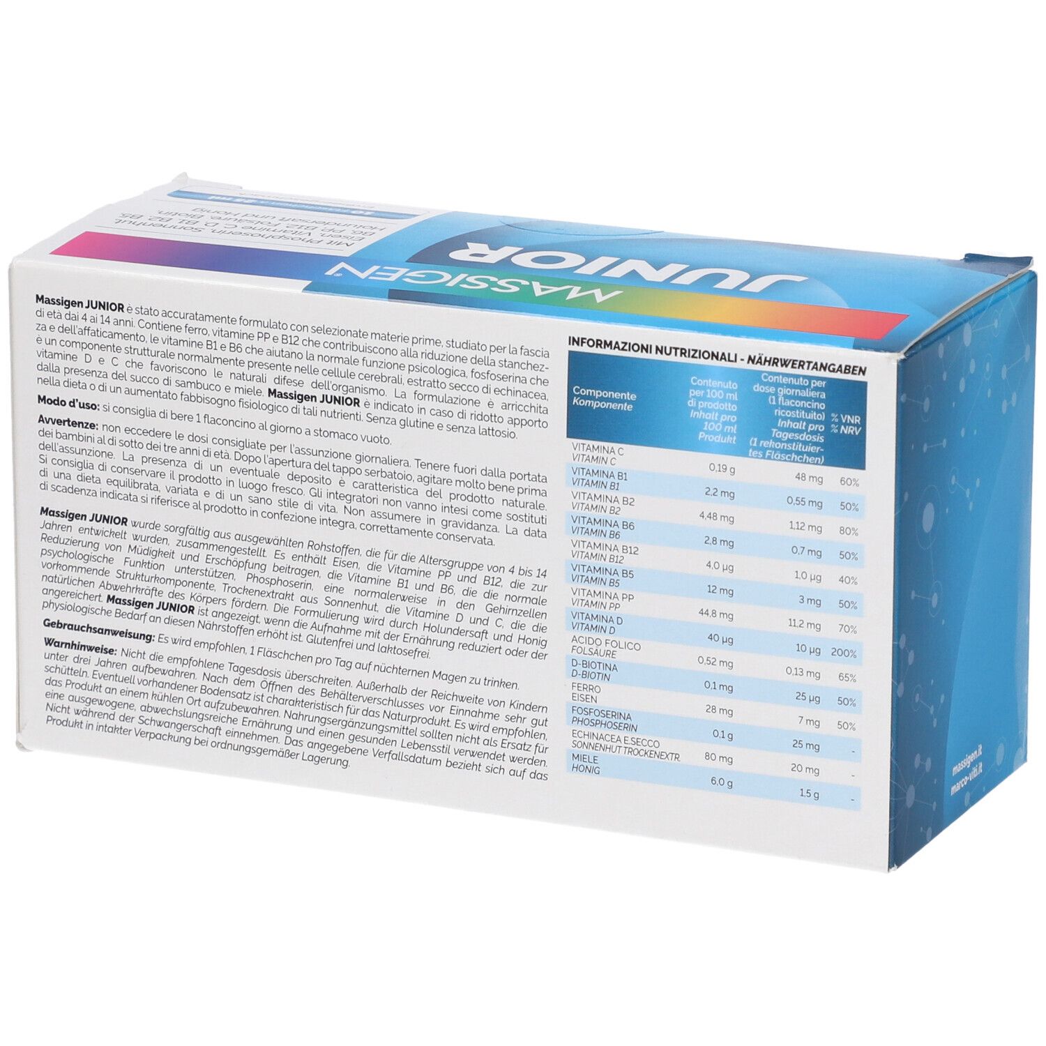 Massigen Junior 10 Flaconi Da 25 Ml