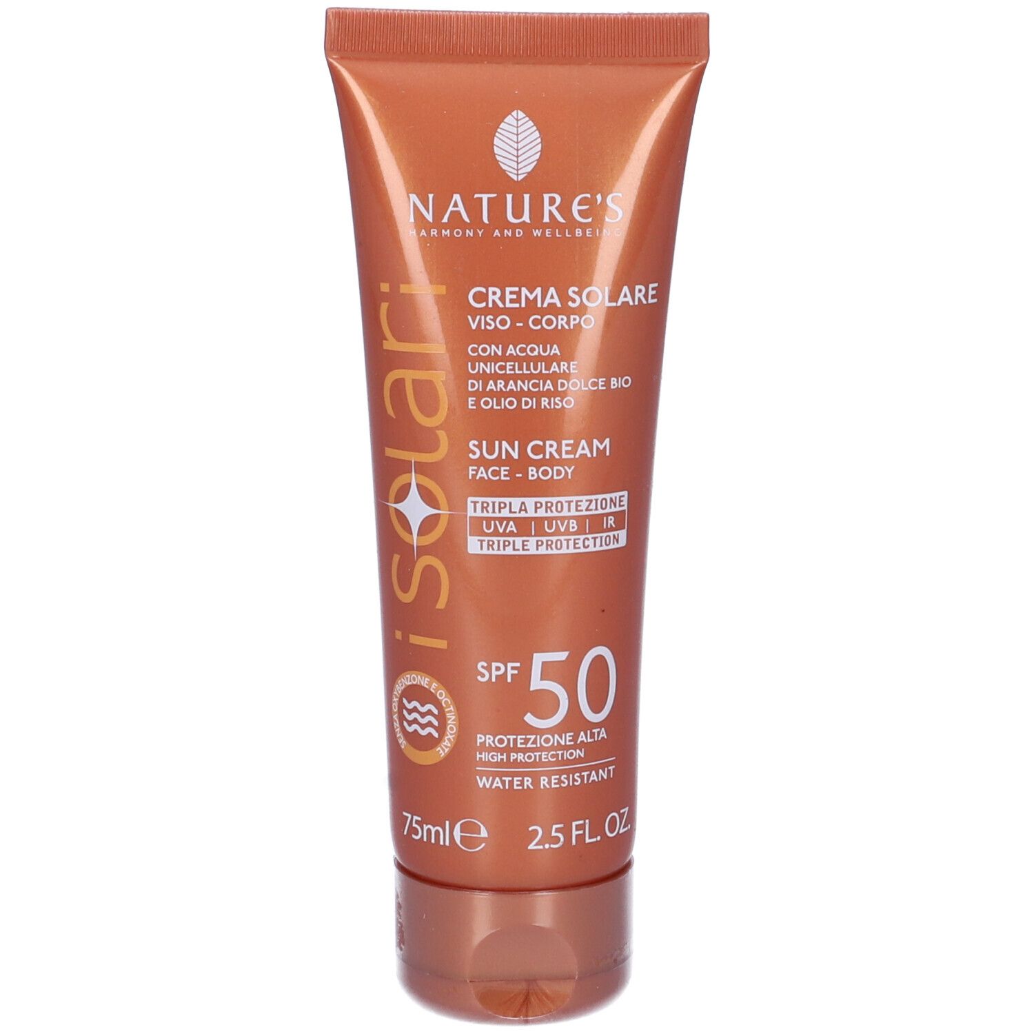 Nature'S I Solari Crema Viso Corpo Spf 50 75 Ml Edizione Limitata Travel Size
