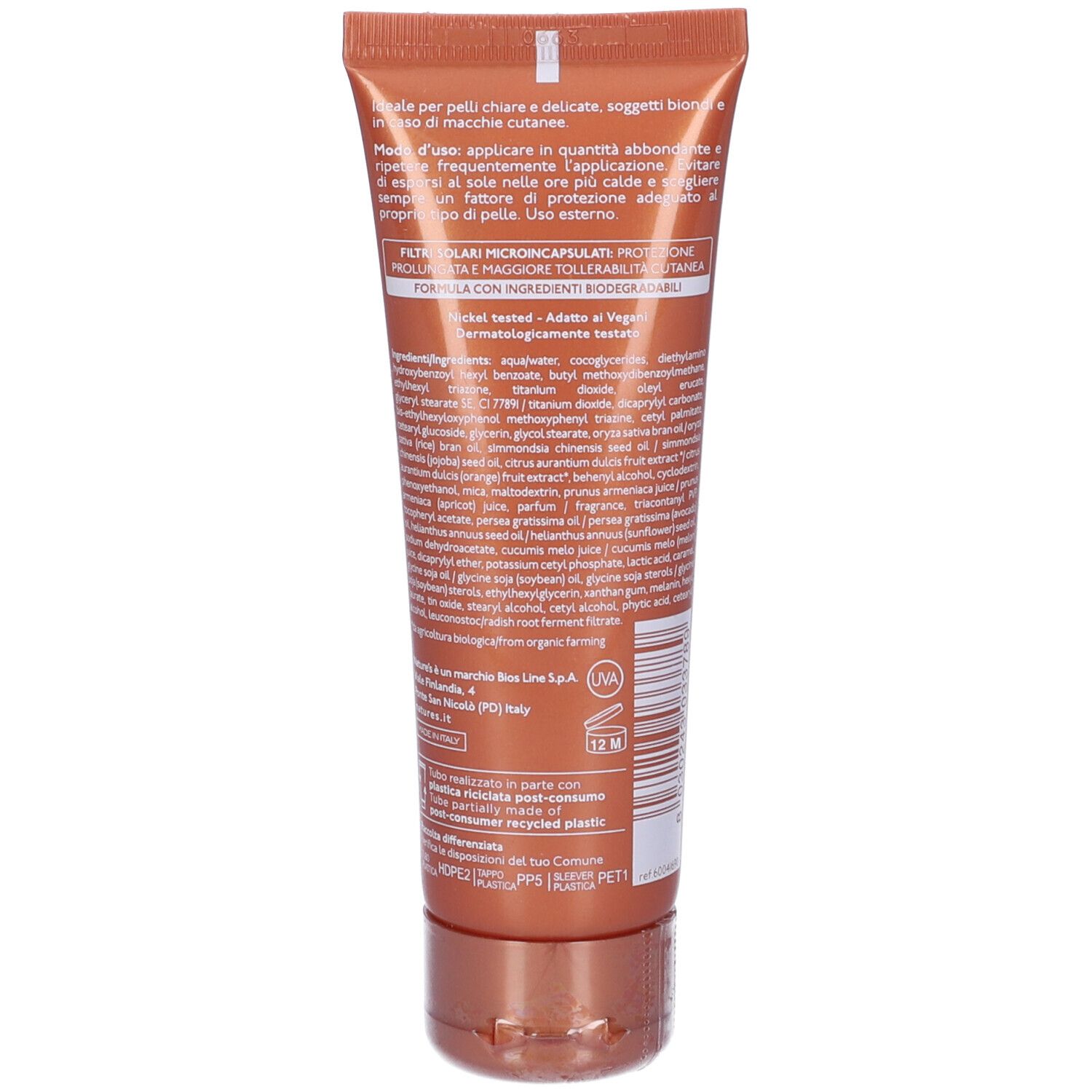 Nature'S I Solari Crema Viso Corpo Spf 50 75 Ml Edizione Limitata Travel Size