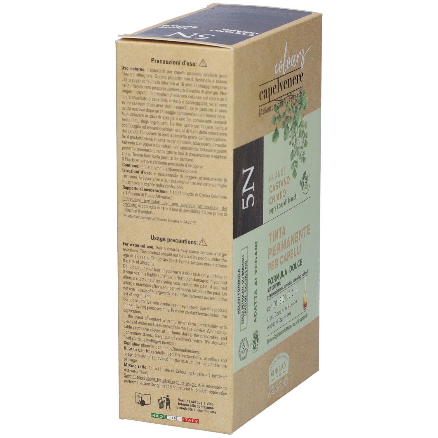 Capelvenere Colours Tinta Capelli 5N Castano Chiaro