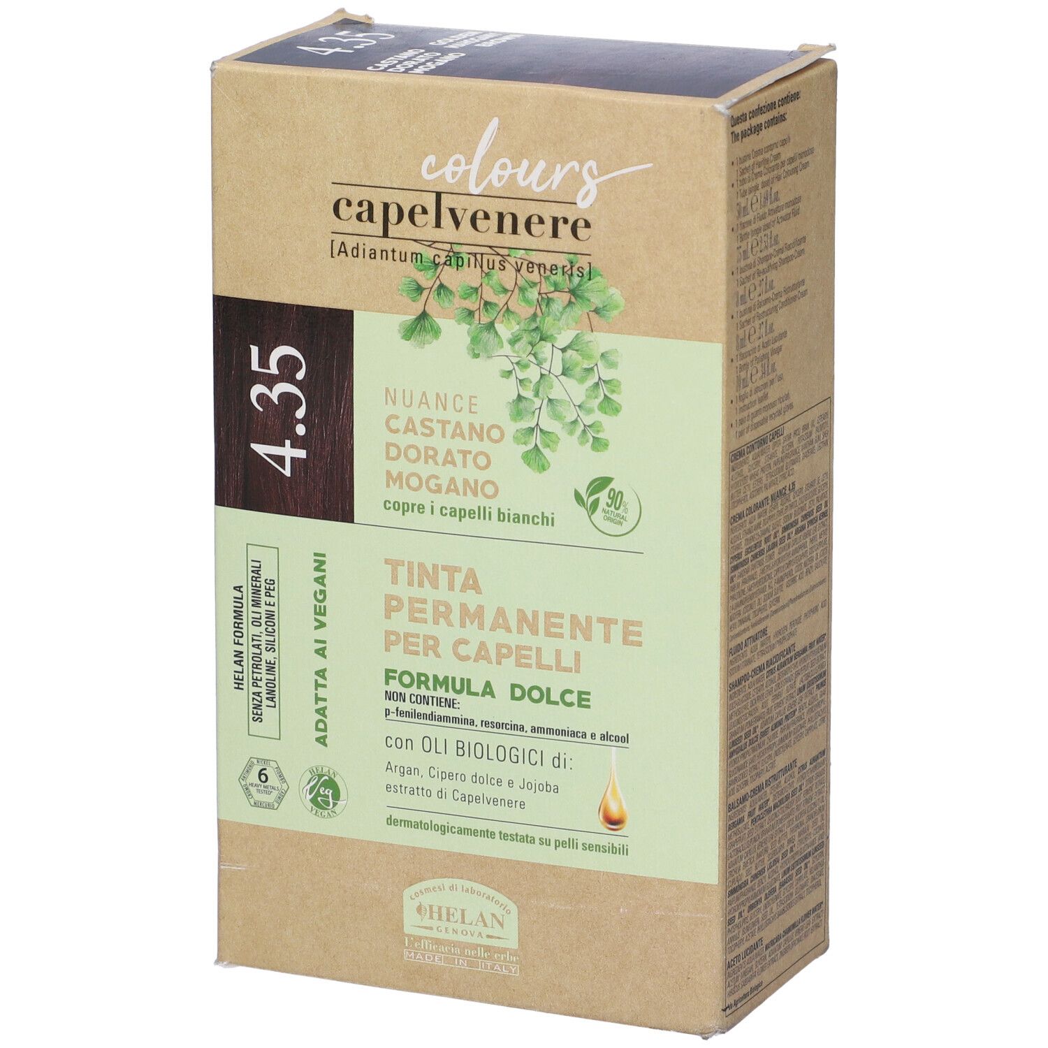 Capelvenere Colours Tinta Capelli 4,35N Castano Dorato Mogano