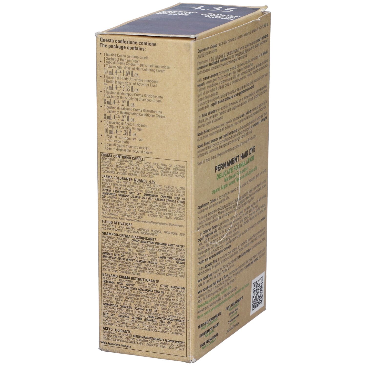 Capelvenere Colours Tinta Capelli 4,35N Castano Dorato Mogano
