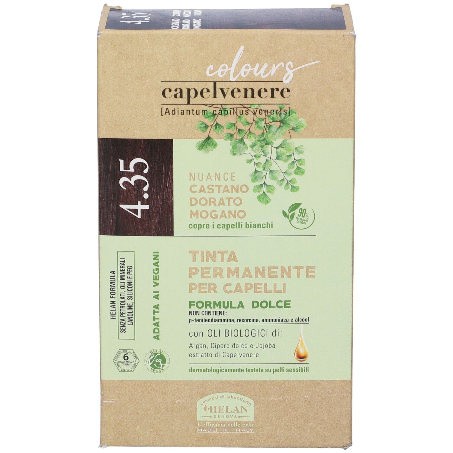 Capelvenere Colours Tinta Capelli 4,35N Castano Dorato Mogano