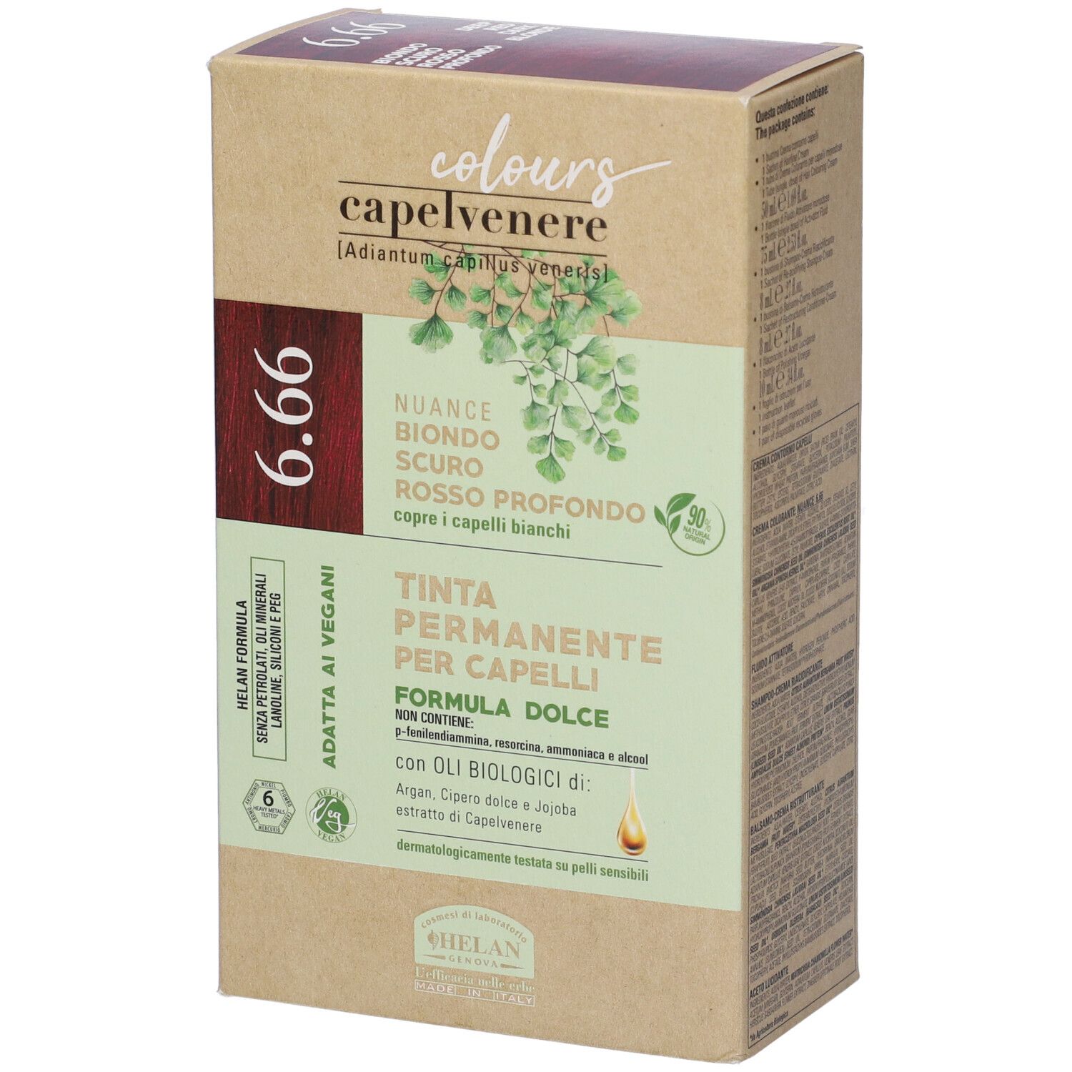 Capelvenere Colours Tinta Capelli 6,66N Biondo Scuro Rosso Profondo
