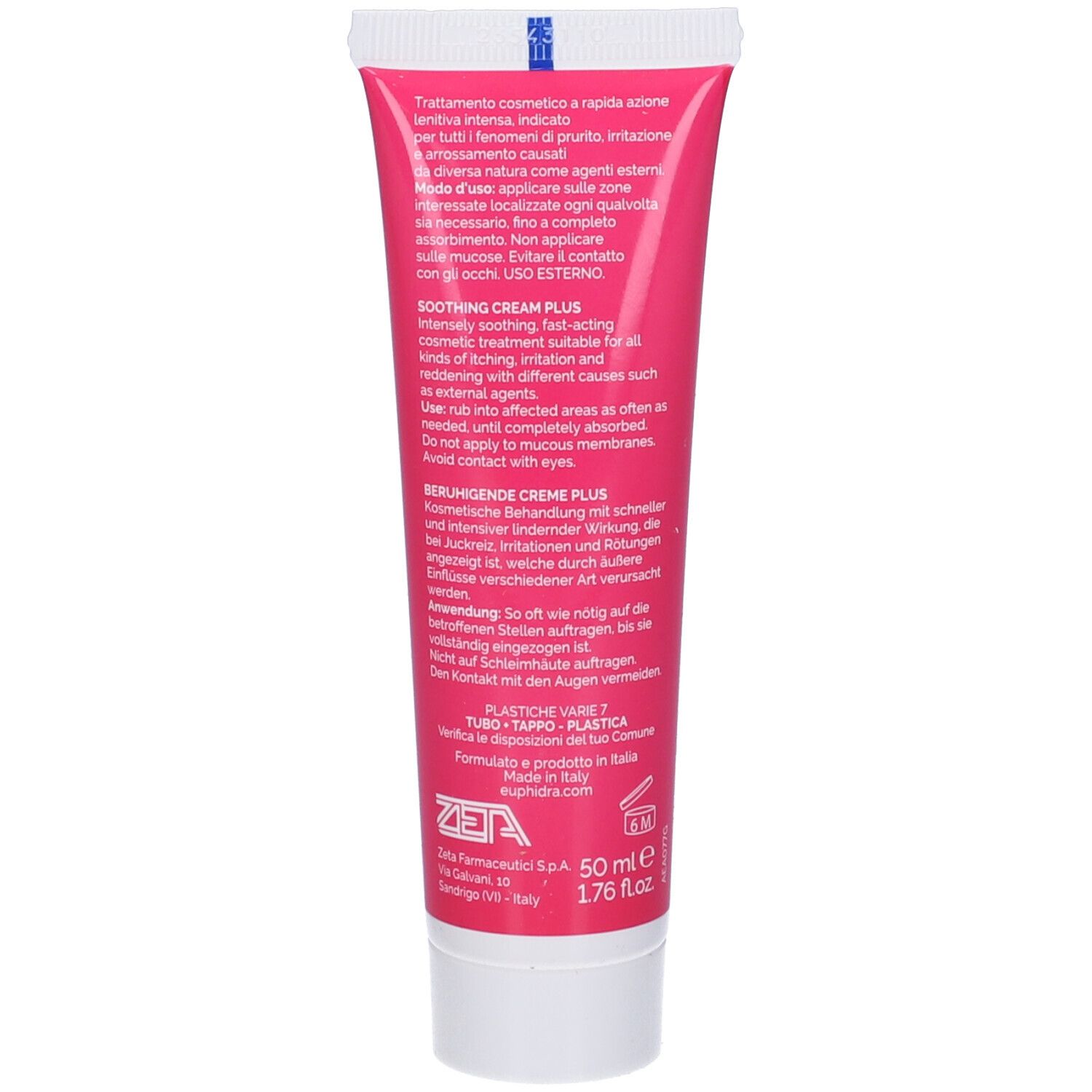 Euphidra Amido Crema Lenitop Prurito 50 Ml