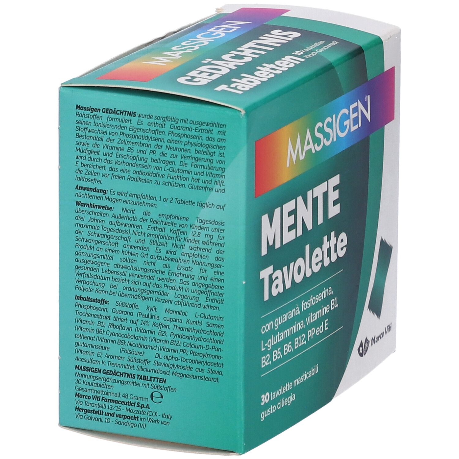 Massigen Mente 30 Tavolette Masticabili