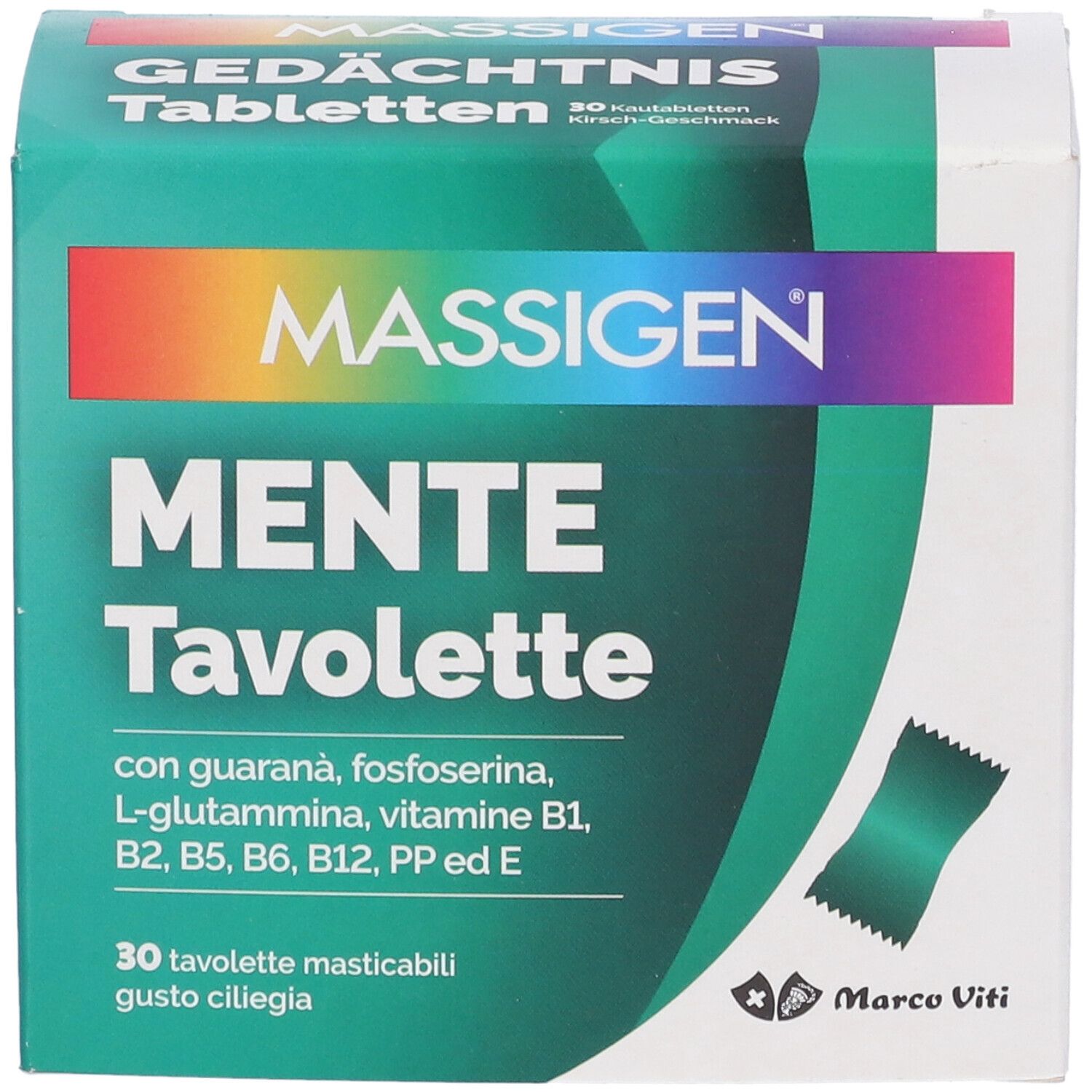 Massigen Mente 30 Tavolette Masticabili